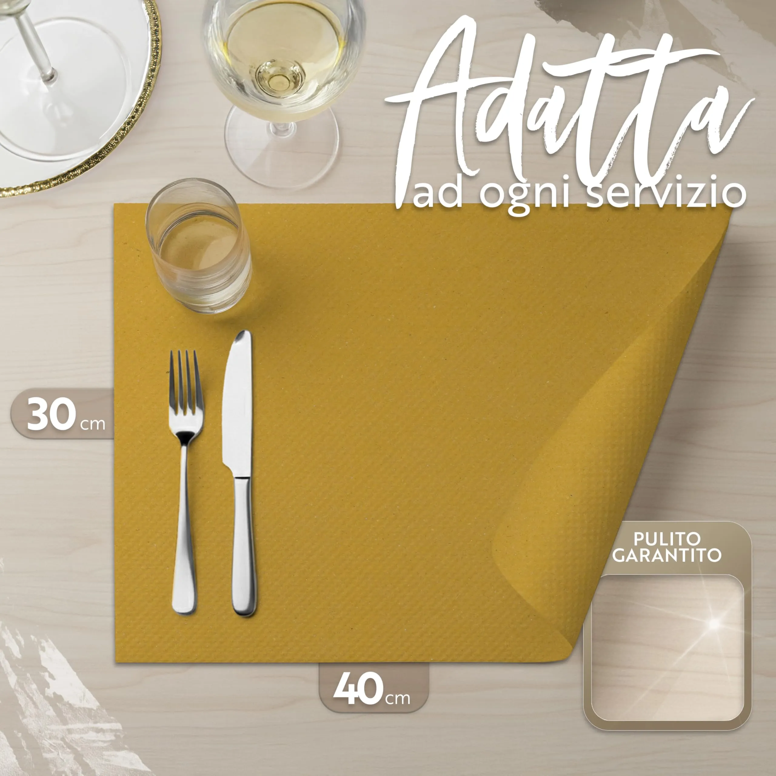 GIORDANO Cart Tovagliette in Carta Paglia Goffrata Monouso, 250 pezzi - immagine 6