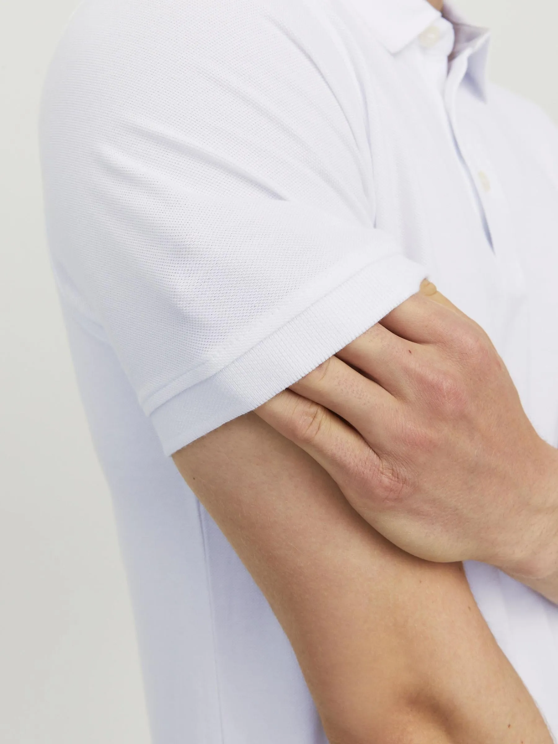 Jack & Jones Jjepaulos Polo SS Noos Maglietta - Bianco 12136668, S Uomo - immagine 5