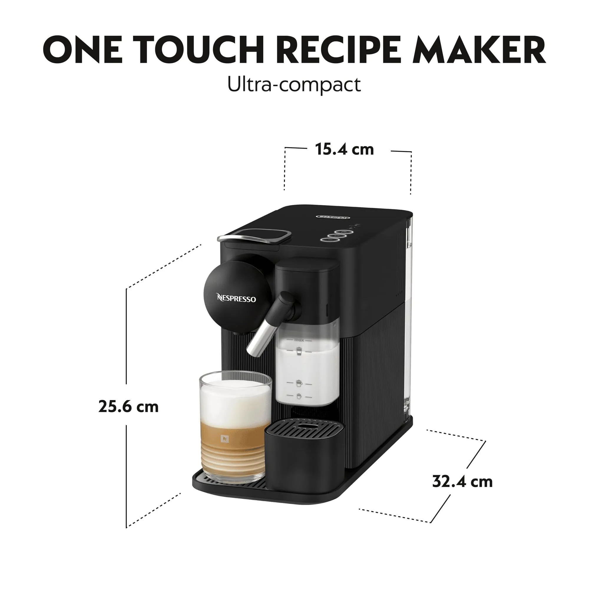 Nespresso DeLonghi Lattissima One EN510.B Schwarz - immagine 7