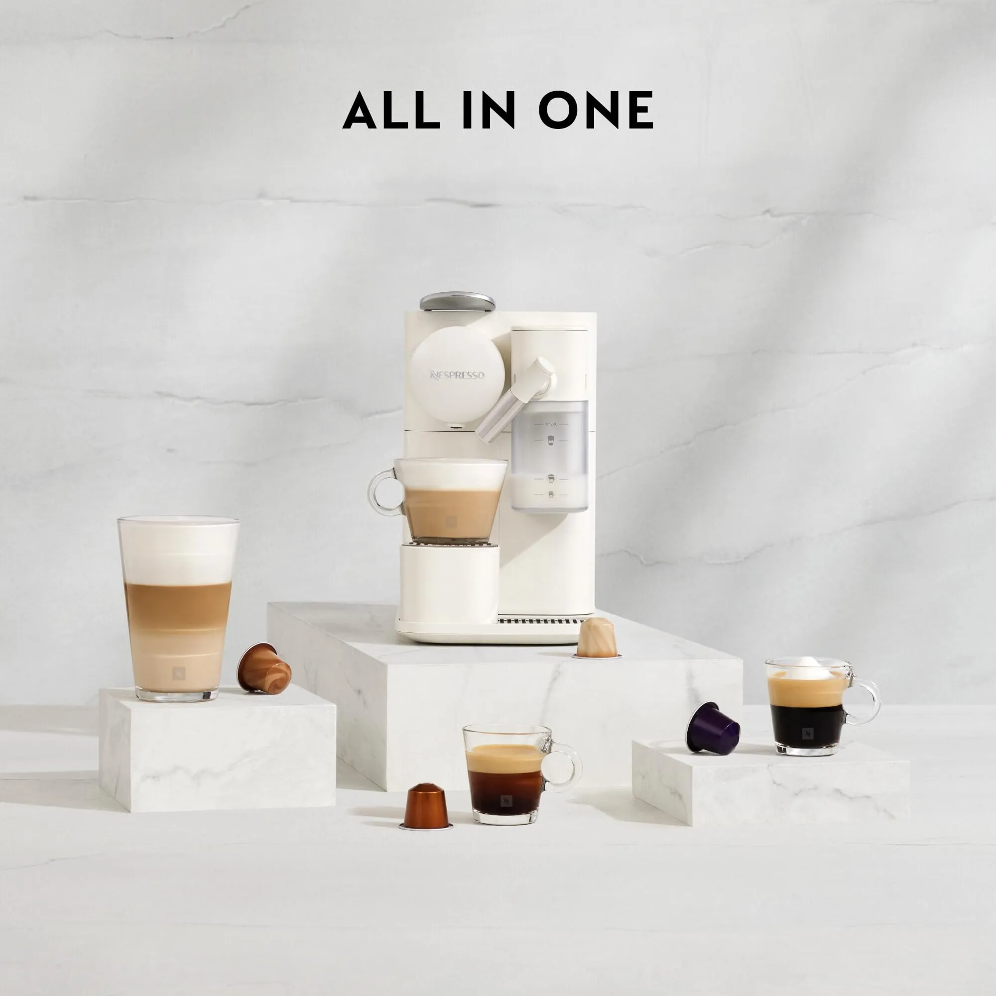 Nespresso DeLonghi Lattissima One EN510.B Schwarz - immagine 8