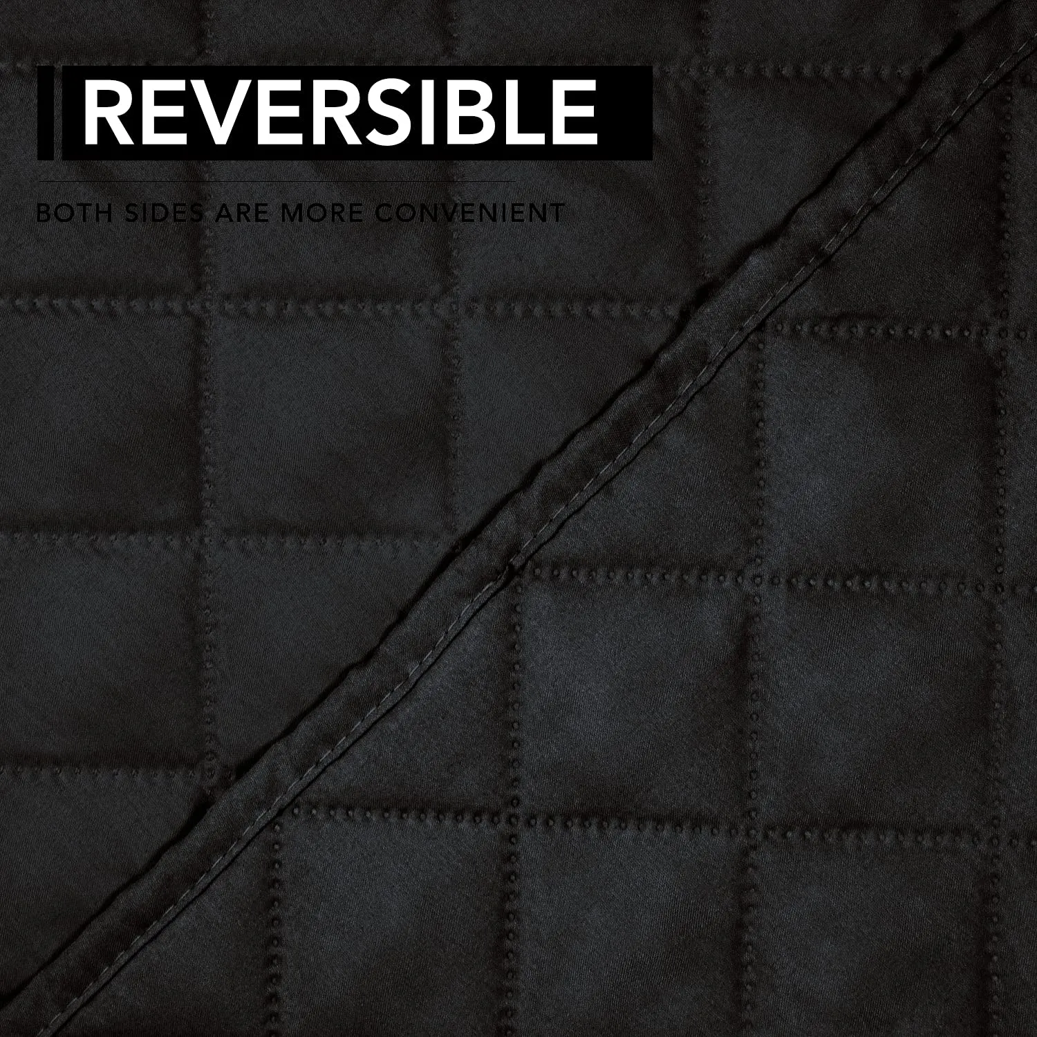 Easy-Going Copridivano Reversibile per Sedia Reclinabile Oversize, Impermeabile, Nero/Nero - immagine 5