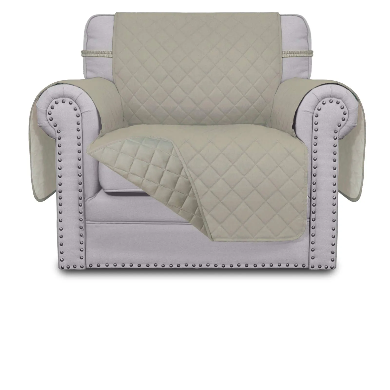Easy-Going Copridivano per Poltrona Reversibile Impermeabile con Cinghie - immagine 1
