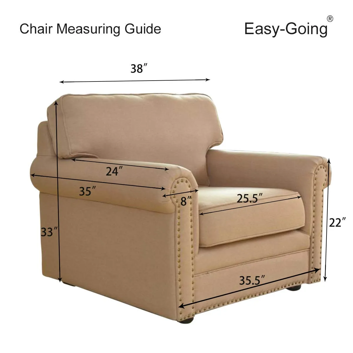 Easy-Going Copridivano per Poltrona Reversibile Impermeabile con Cinghie - immagine 7