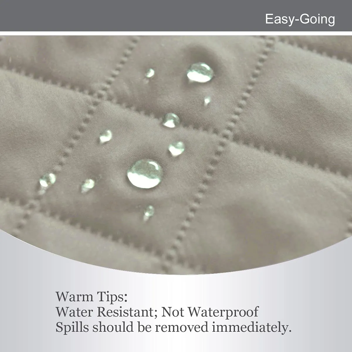 Easy-Going Copridivano Reversibile per Divano a 3 Cuscini, Grande, Beige - immagine 4