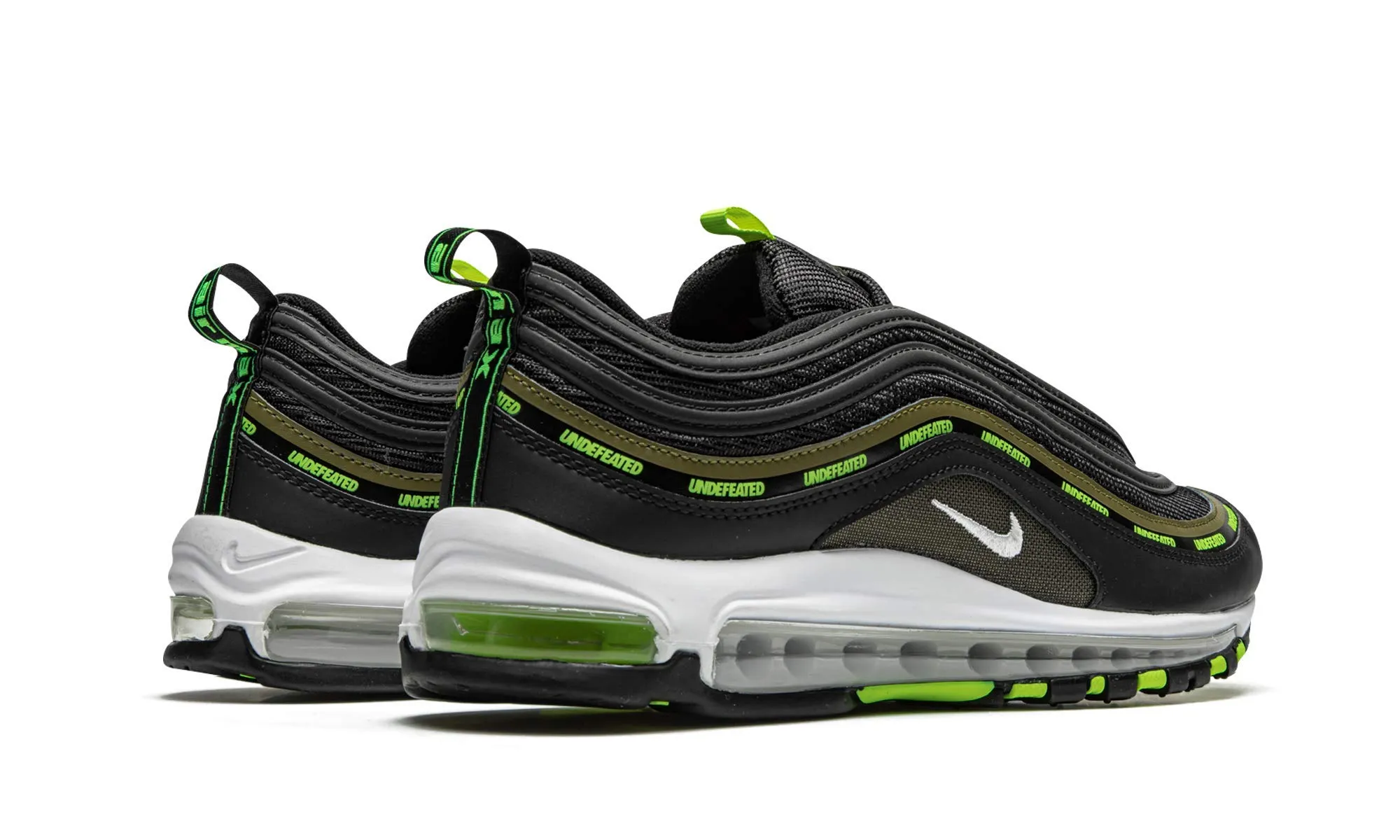 Nike Air Max 97 (GS) Men's Shoes - Nero Volt Militia Verde Bianco - 45 EU - immagine 3