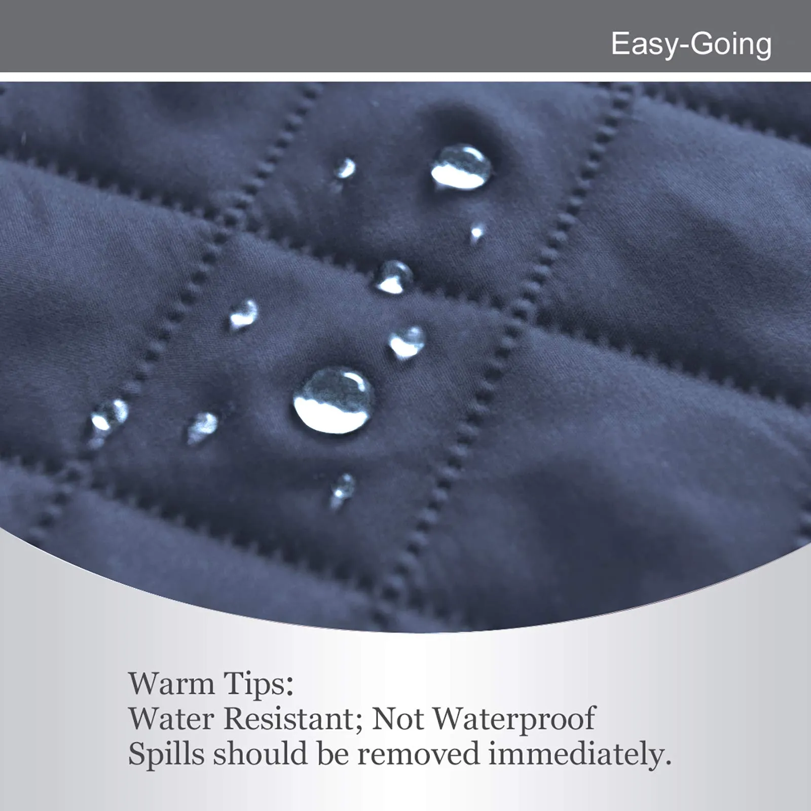 Easy-Going Copridivano Reversibile Oversize con 2 Cuscini, Blu Scuro/Azzurro - immagine 5