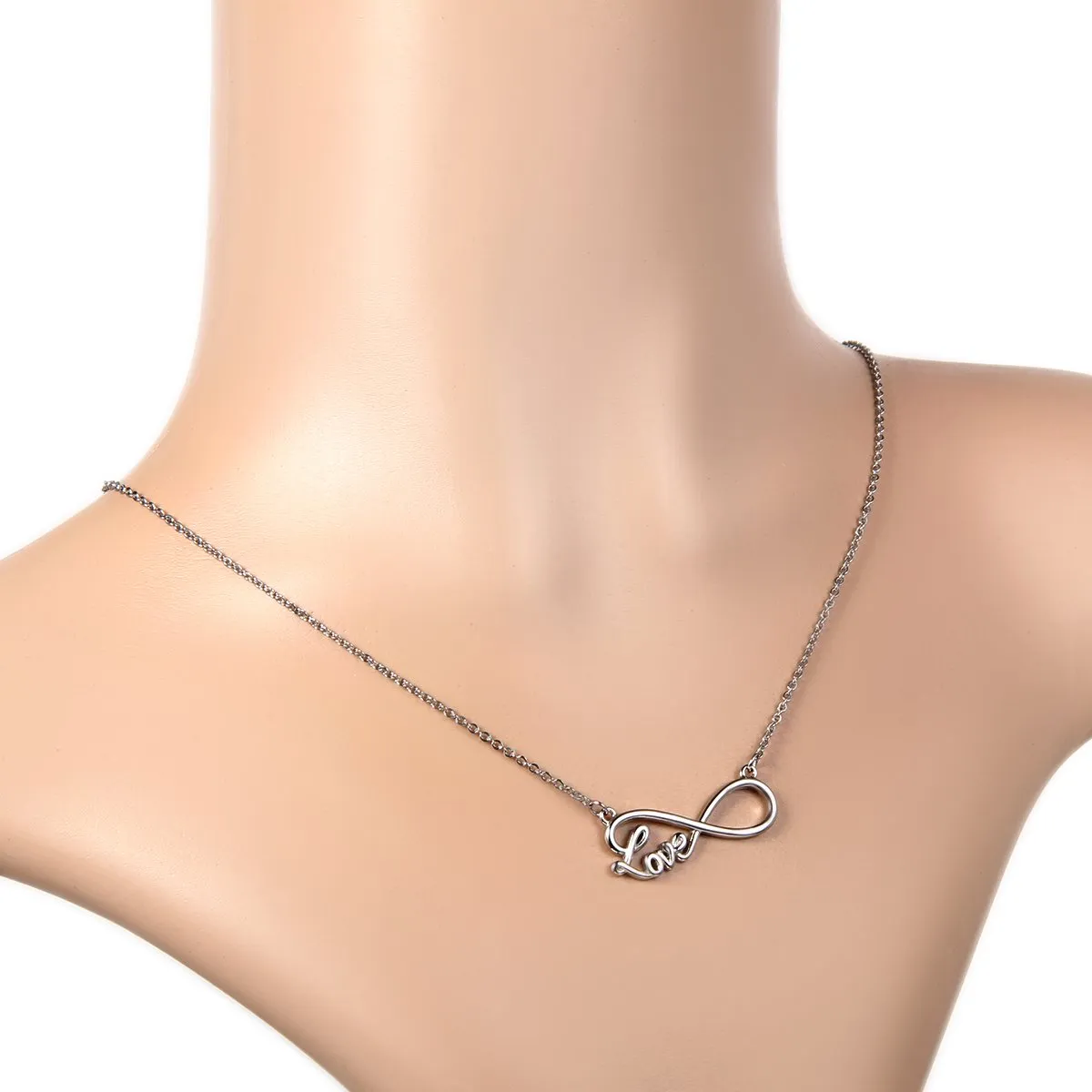 Flongo Bracciale Infinito in Acciaio Inox Argento - immagine 3