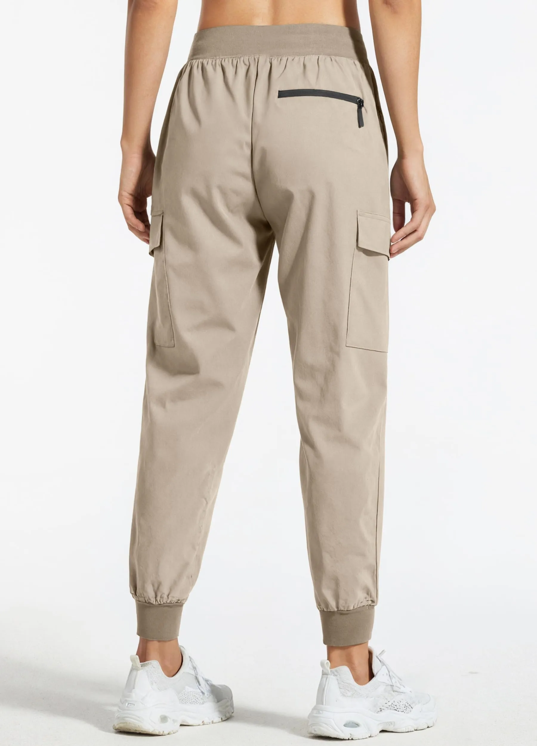 Libin Pantaloni Cargo da Donna, Leggeri e ad Asciugatura Rapida, Cachi Medio, XS - immagine 3