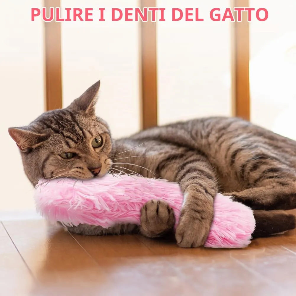 OSDUE Giocattoli Erba Gatta, 3 Pezzi Cuscini Interattivi in Peluche per Gatti - immagine 4