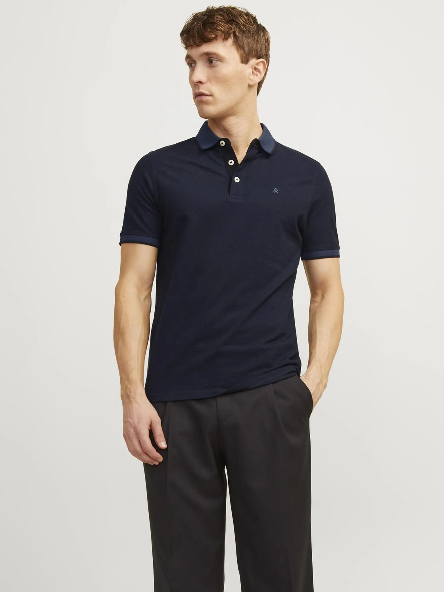 Jack & Jones Jjepaulos Polo SS Noos, Navy, XL - immagine 2