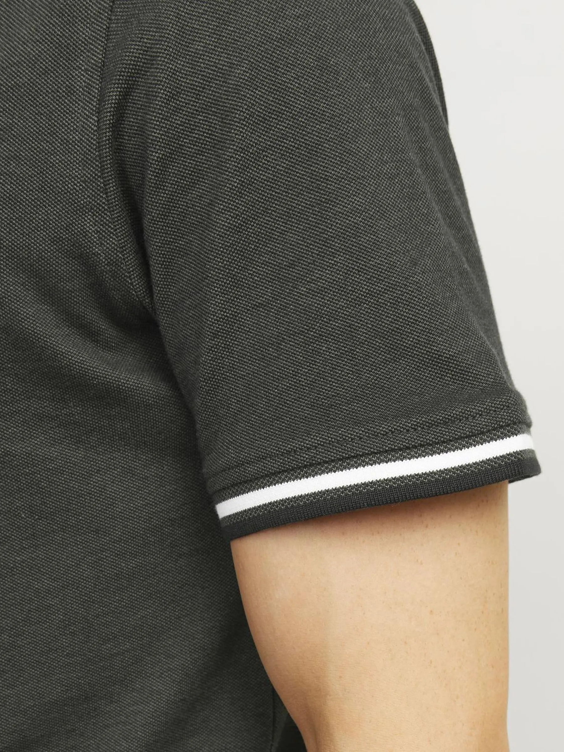 Jack & Jones Jjepaulos Polo SS Noos, Verde Scuro, S Uomo - immagine 5