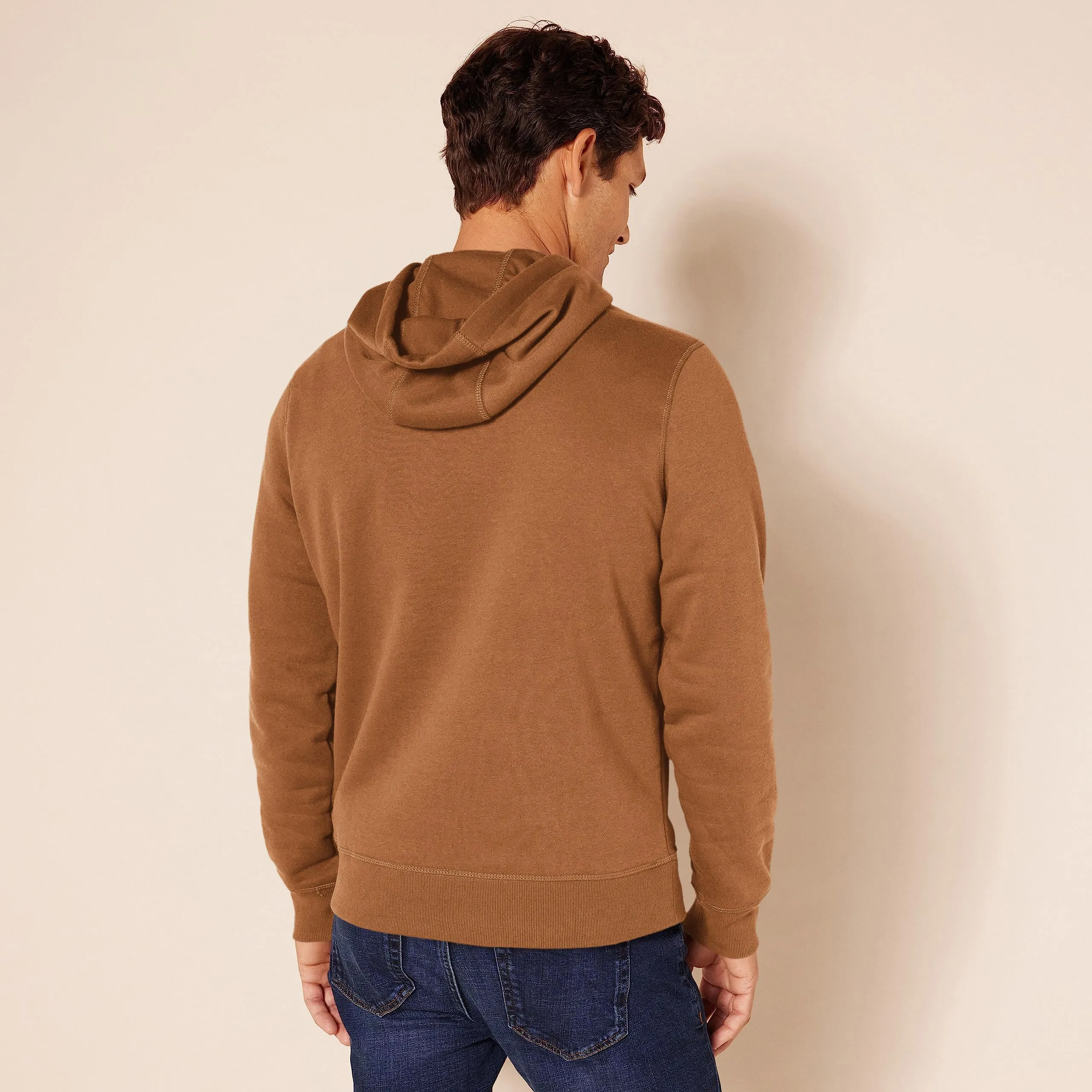 Amazon Essentials Felpa con Cappuccio Uomo, Marrone Toffee, S - immagine 3