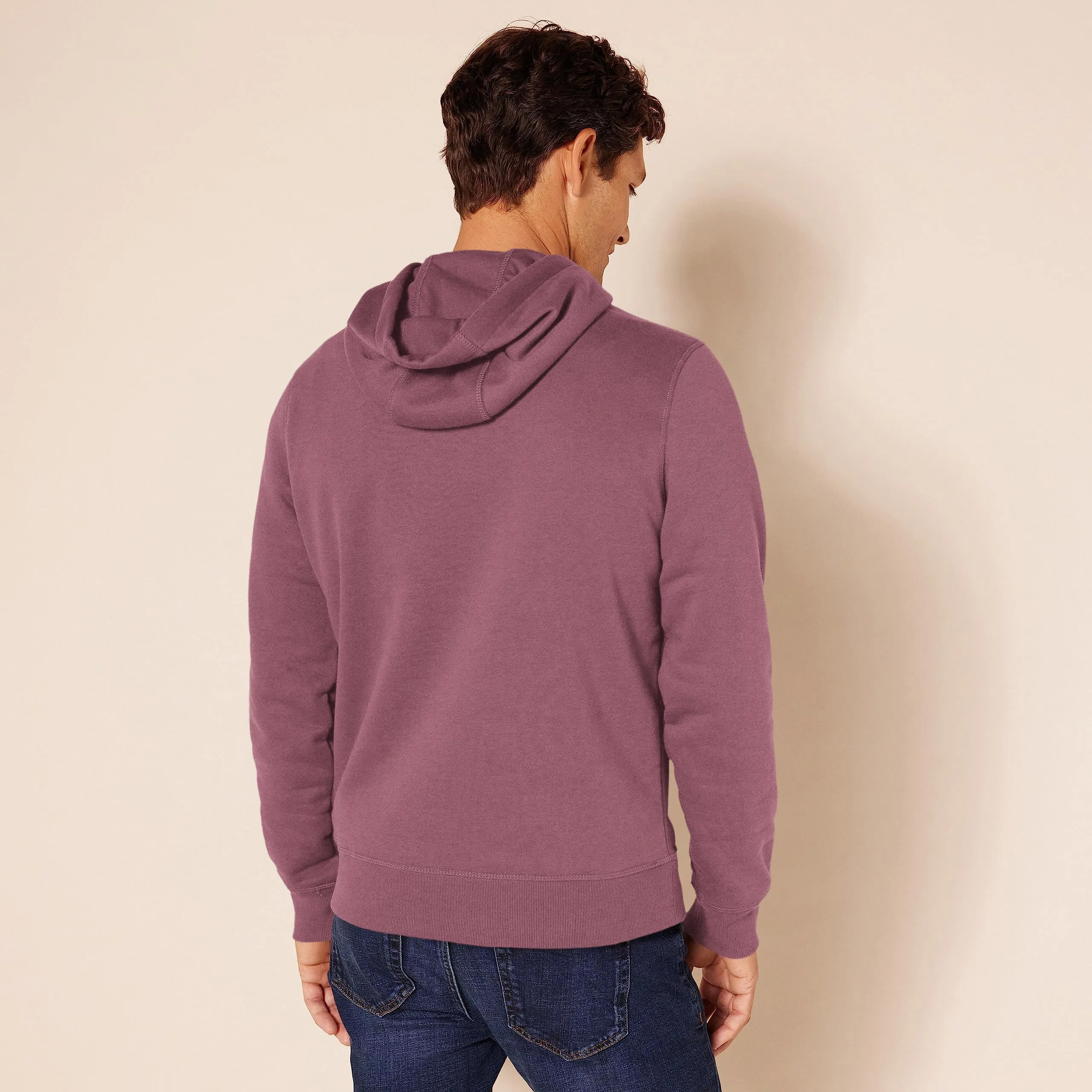 Amazon Essentials Felpa con Cappuccio Uomo, Vinaccia, XL - immagine 3