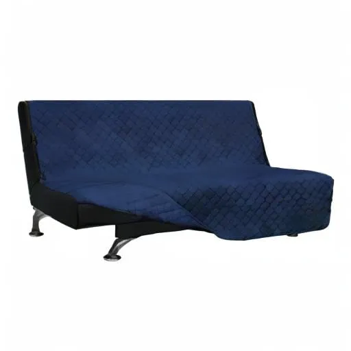 Easy-Going Fodera per Divano Futon Reversibile Impermeabile, Blu Navy, 70'' - immagine 9