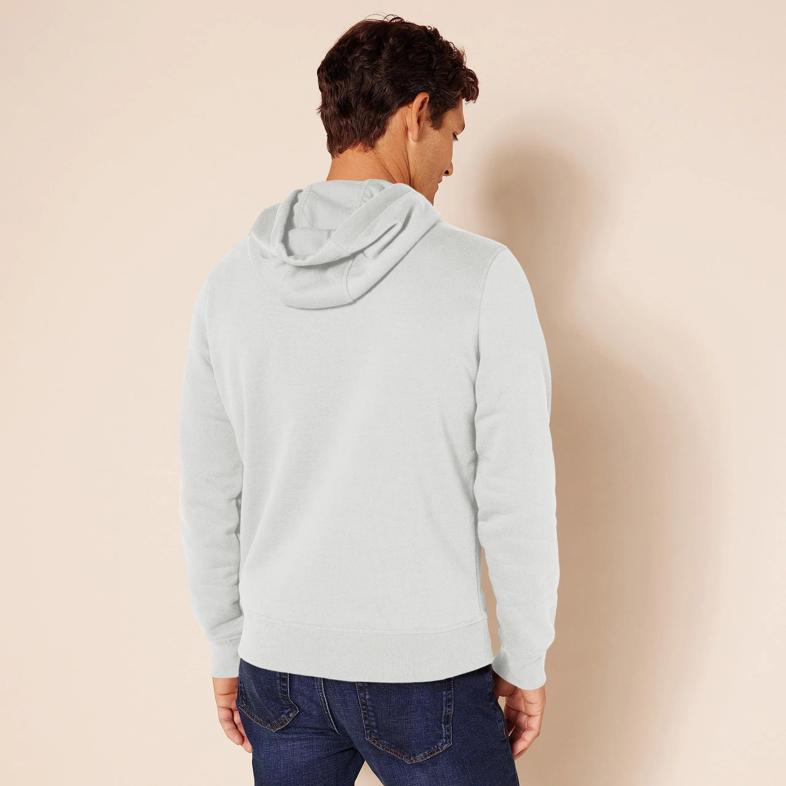 Amazon Essentials Felpa con Cappuccio Uomo, Bianco, L - immagine 3