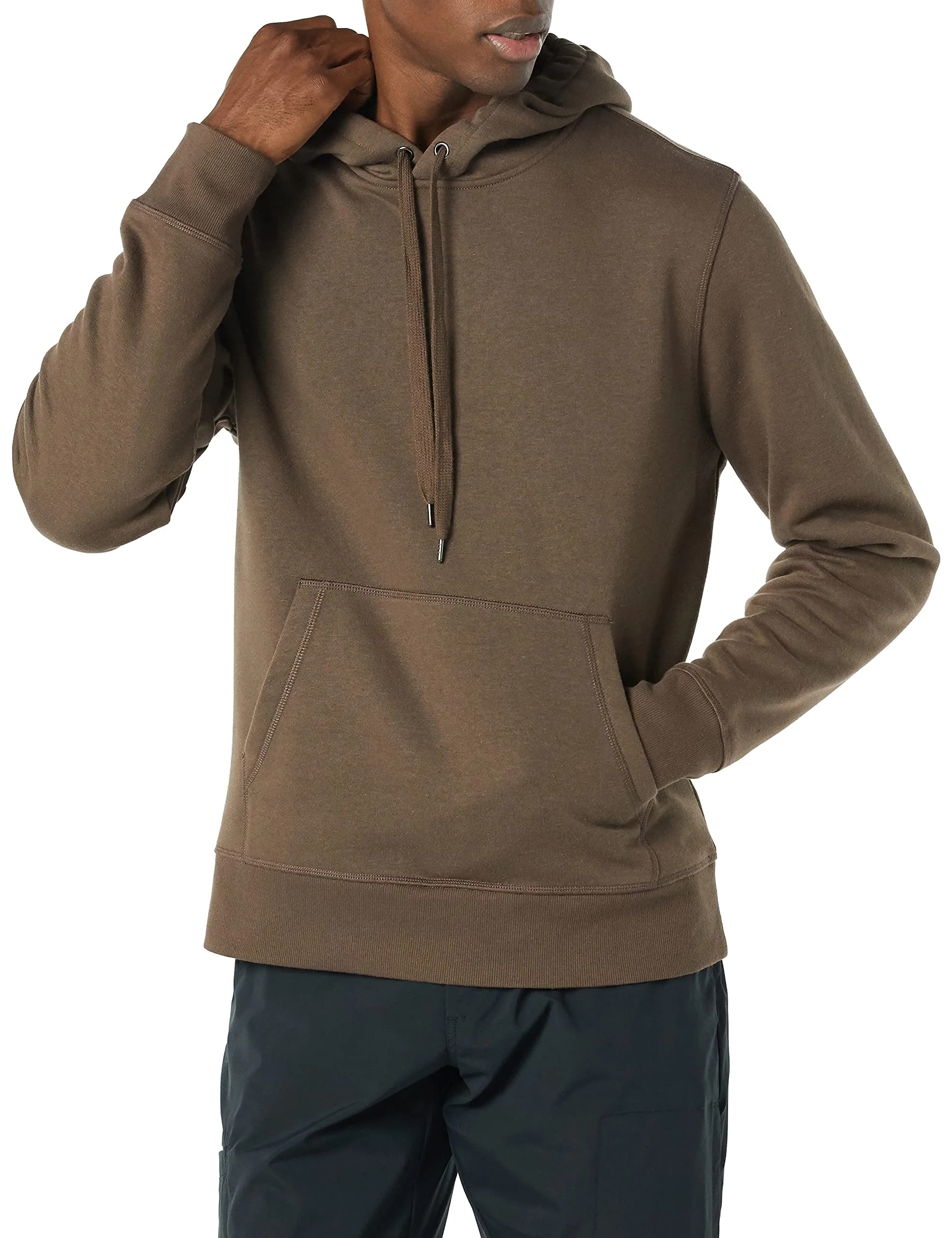Amazon Essentials Felpa con Cappuccio Uomo, Marrone Medio, M - immagine 1