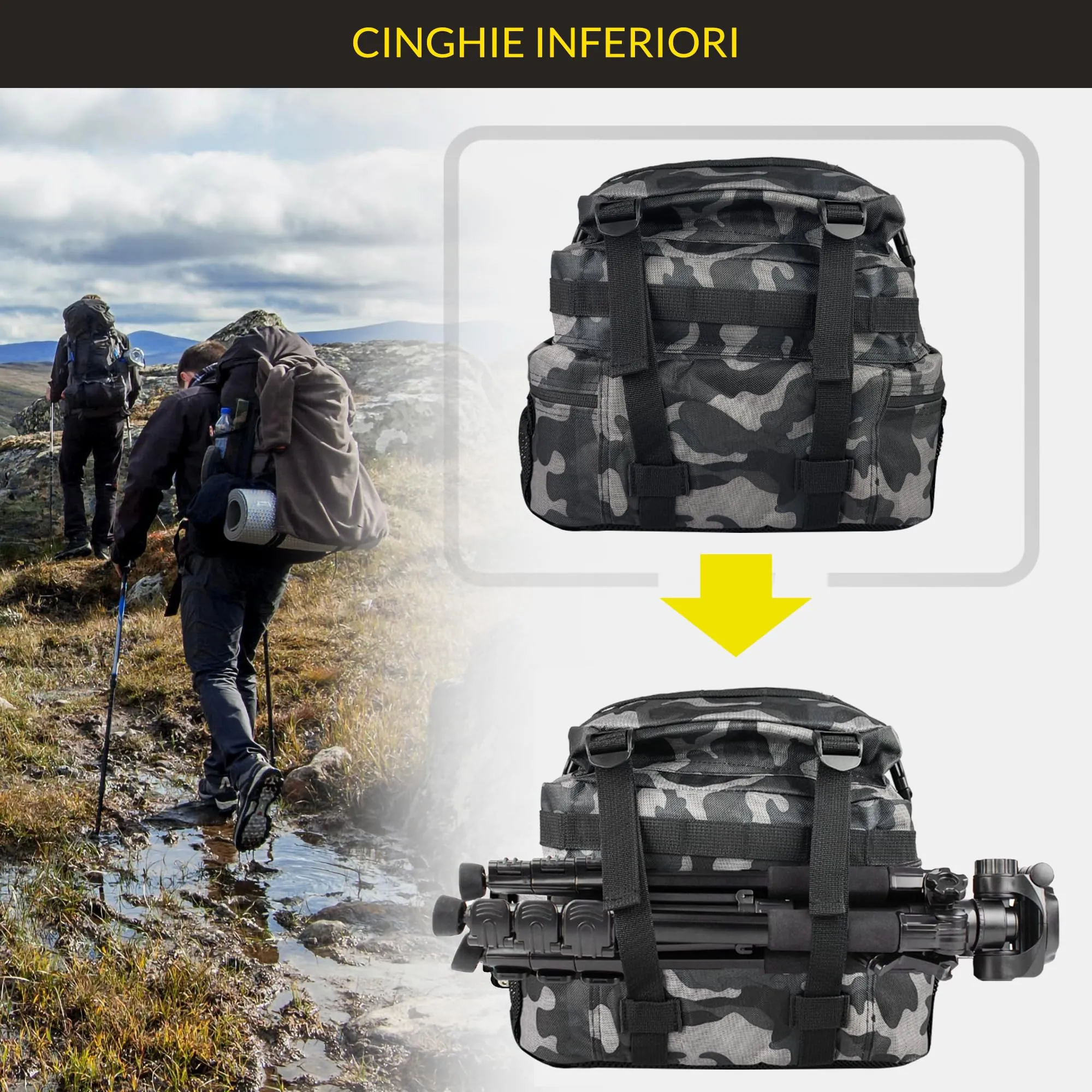 Zavothy Zaino Tattico Militare 45L per Escursionismo e Campeggio - immagine 4