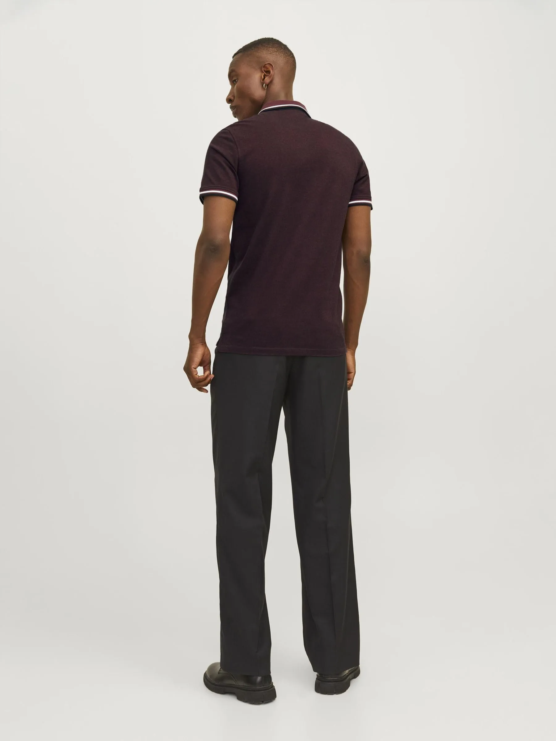 Jack & Jones Jjepaulos Polo SS Noos Maglietta, Port Royale, M - immagine 4
