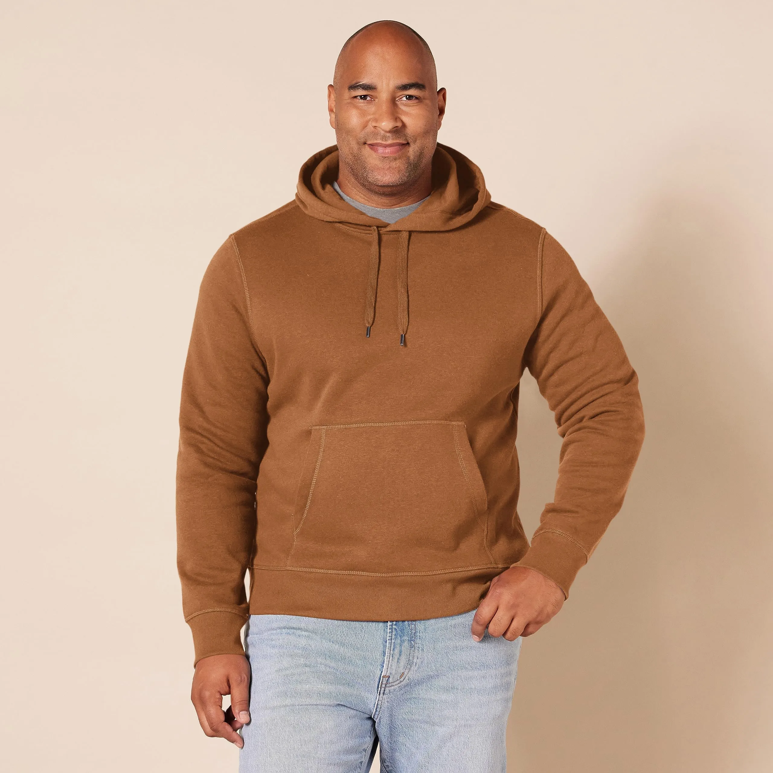 Amazon Essentials Felpa con Cappuccio Uomo, Marrone Toffee, XL - immagine 6