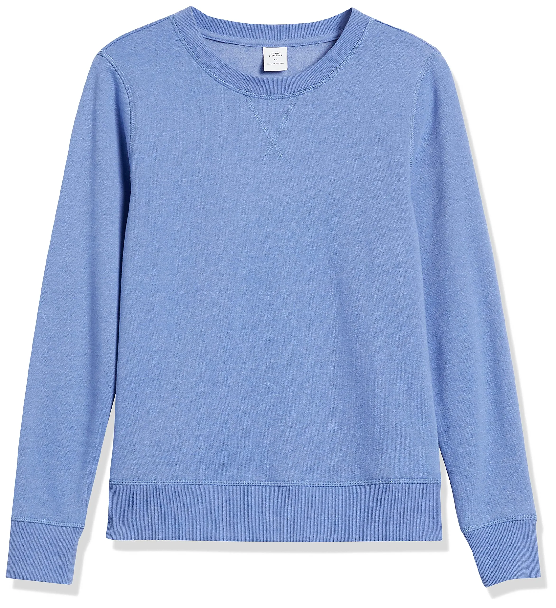 Amazon Essentials Felpa Girocollo da Donna in Pile di Spugna Francese, Blu, XS - immagine 8
