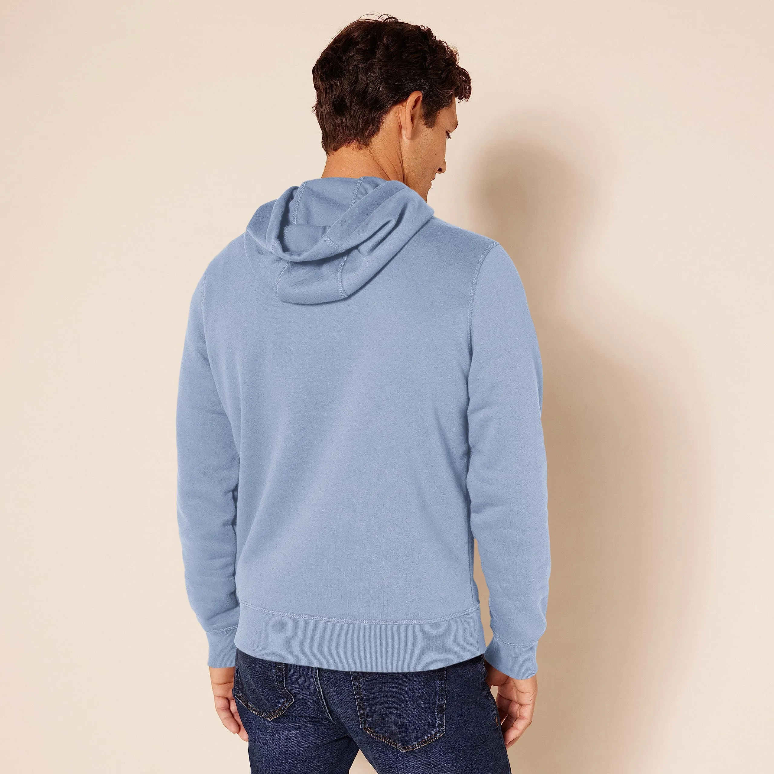 Amazon Essentials Felpa con Cappuccio Uomo, Blu Ardesia, L - immagine 3
