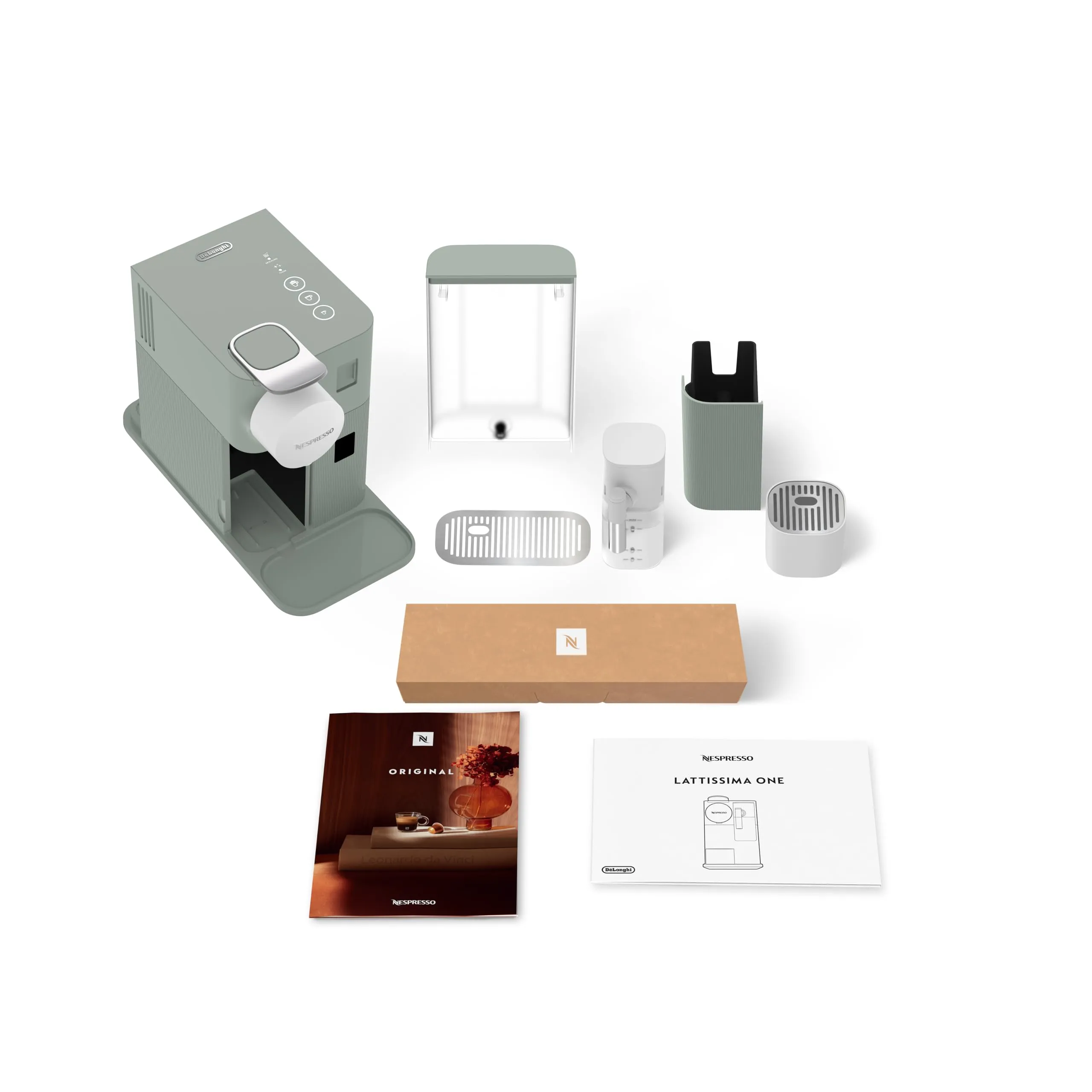 De'Longhi Lattissima One Macchina da Caffè a Capsule con Montalatte Automatico, Dark Sage (EN510.GR) - immagine 6