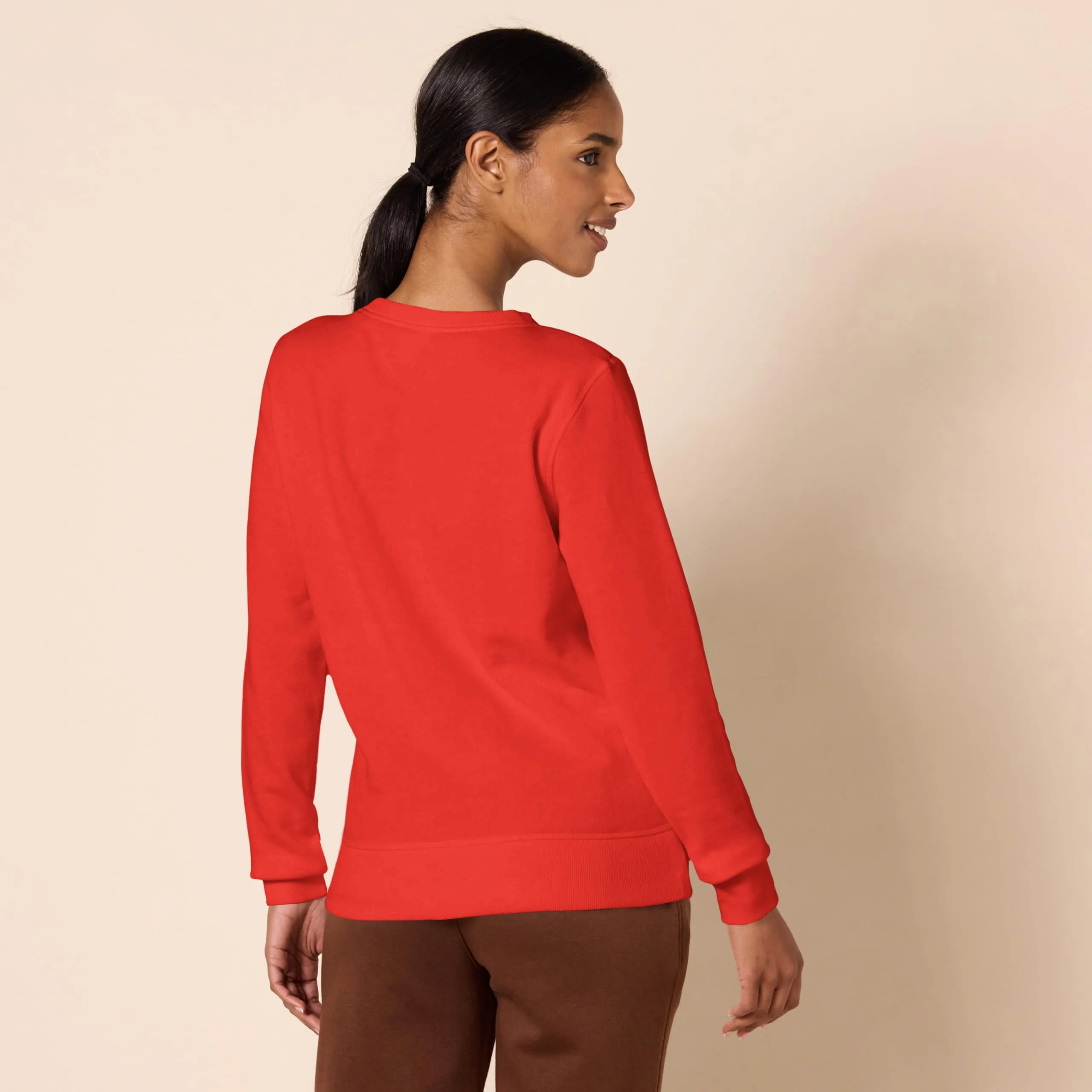 Amazon Essentials Felpa Girocollo da Donna in Pile di Spugna Francese, Rosso, XL - immagine 2
