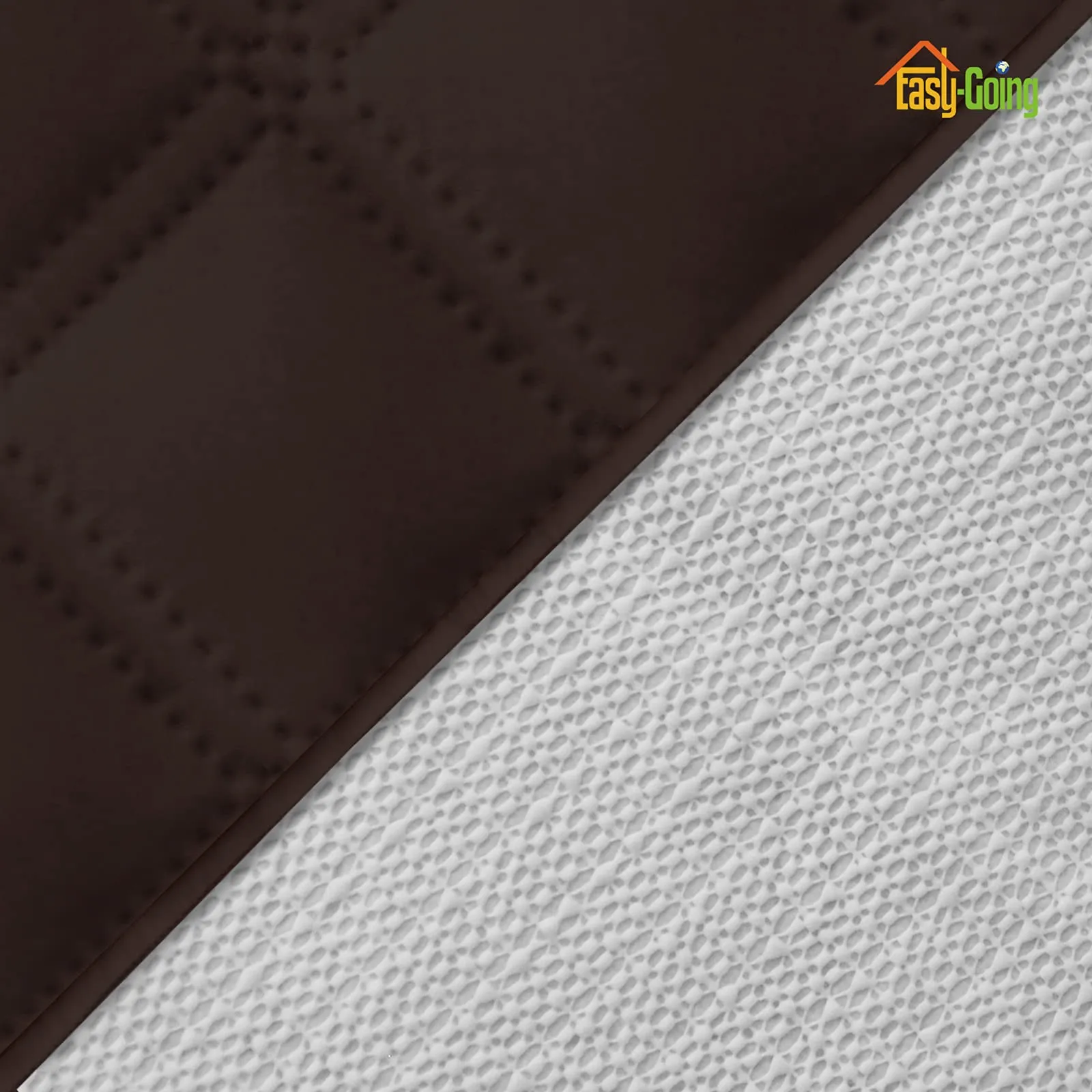 Easy-Going Copridivano Impermeabile per Divano 4 Cuscini, Antiscivolo, XXL, Cioccolato - immagine 5