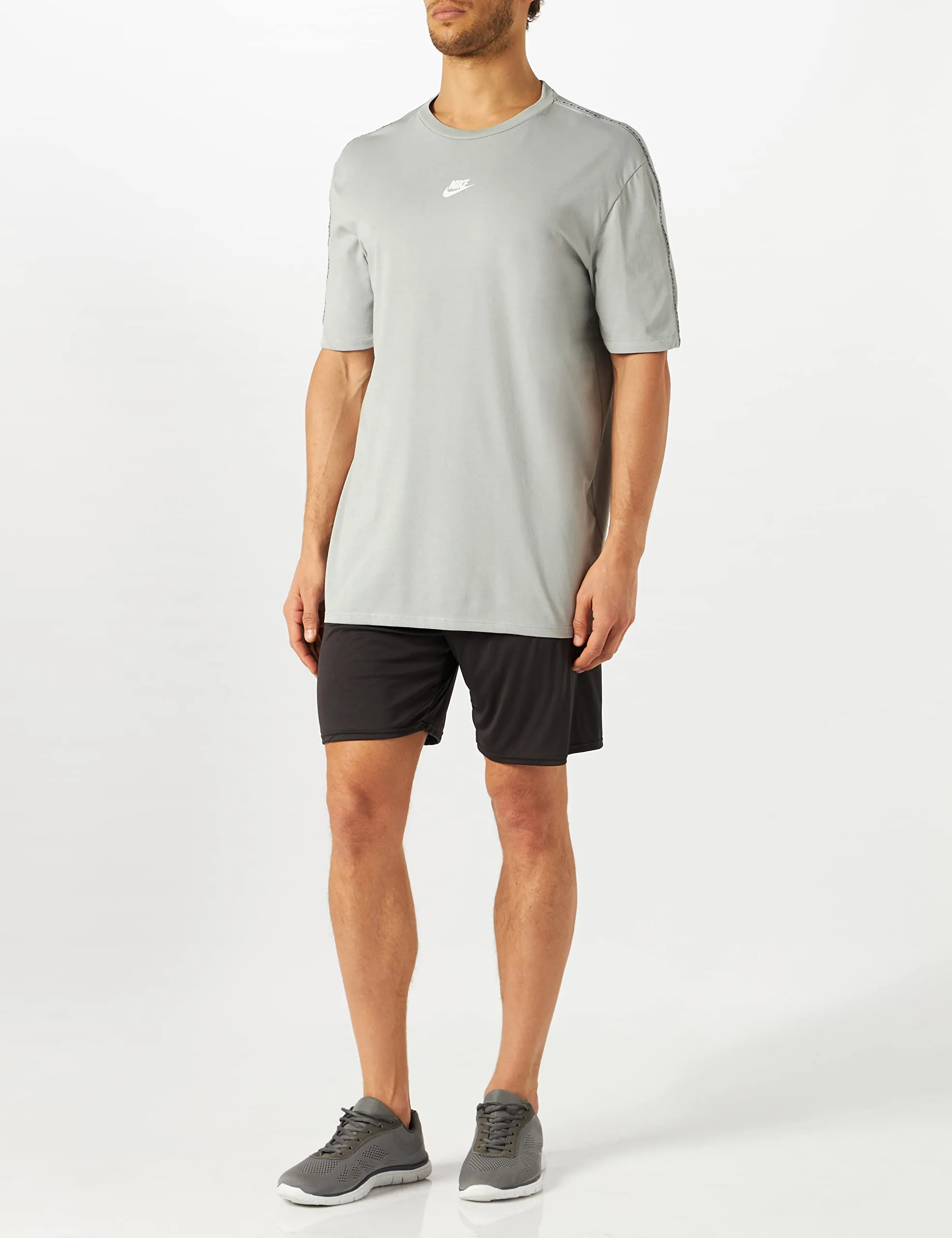 Nike NSW Repeat T-Shirt Lt Smoke Grey/White S - immagine 2