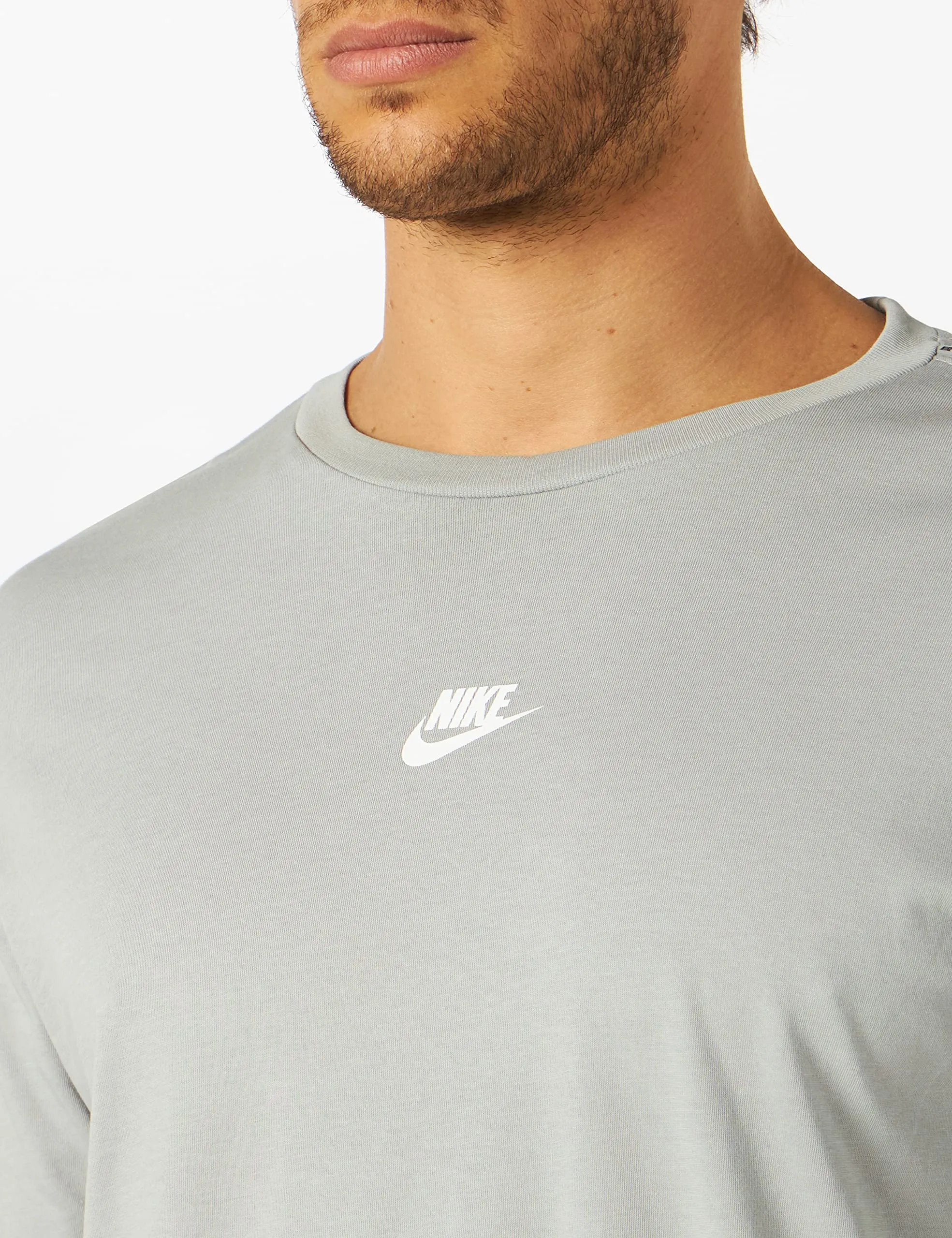 Nike NSW Repeat T-Shirt Lt Smoke Grey/White S - immagine 3