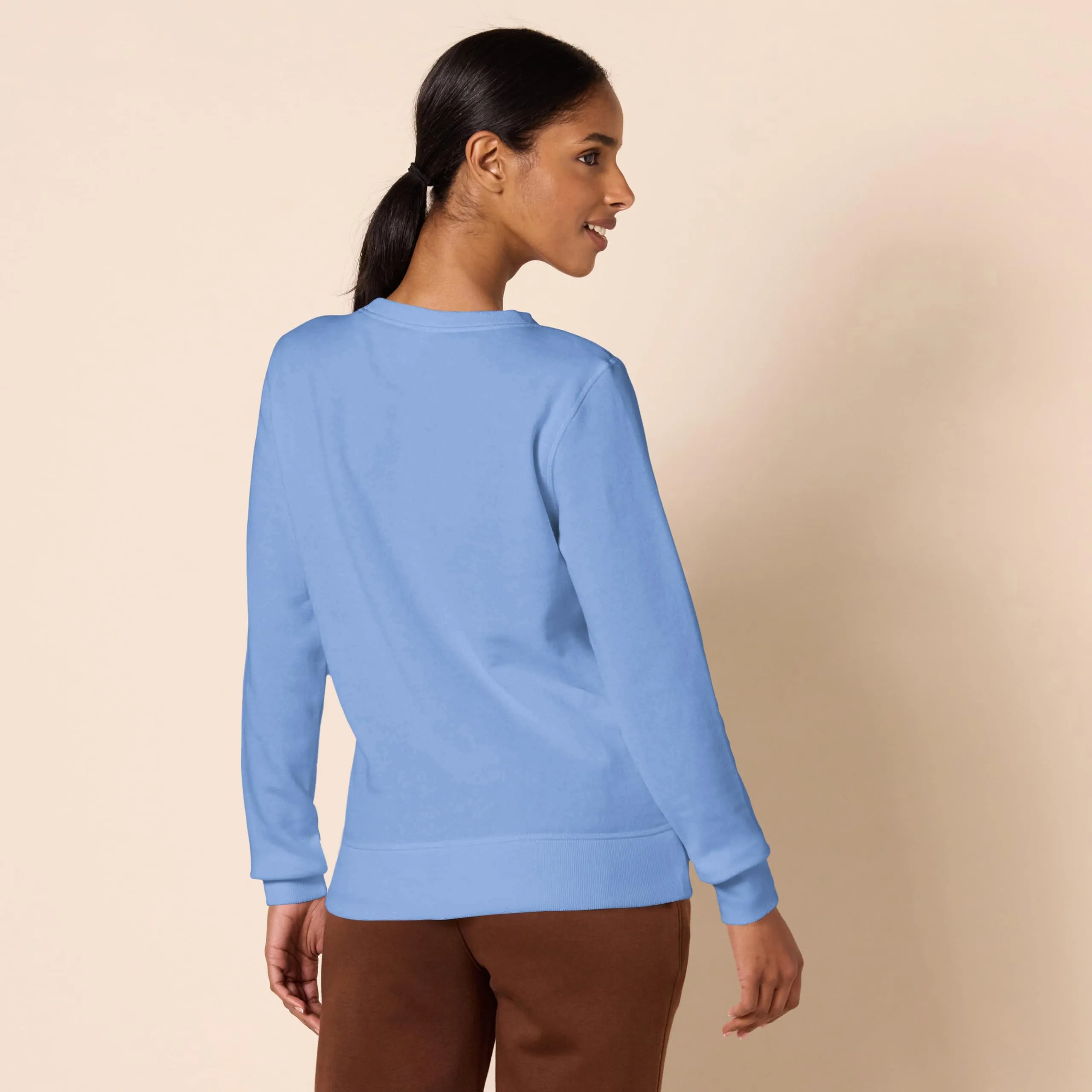 Amazon Essentials Felpa Girocollo da Donna in Pile di Spugna Francese, Blu, M - immagine 2