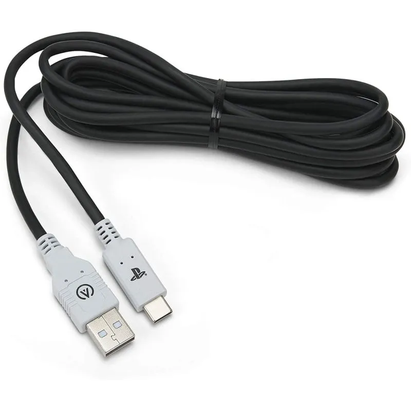PowerA Cavo USB-C per PlayStation 5, 3 Metri, Nero/Bianco - immagine 1