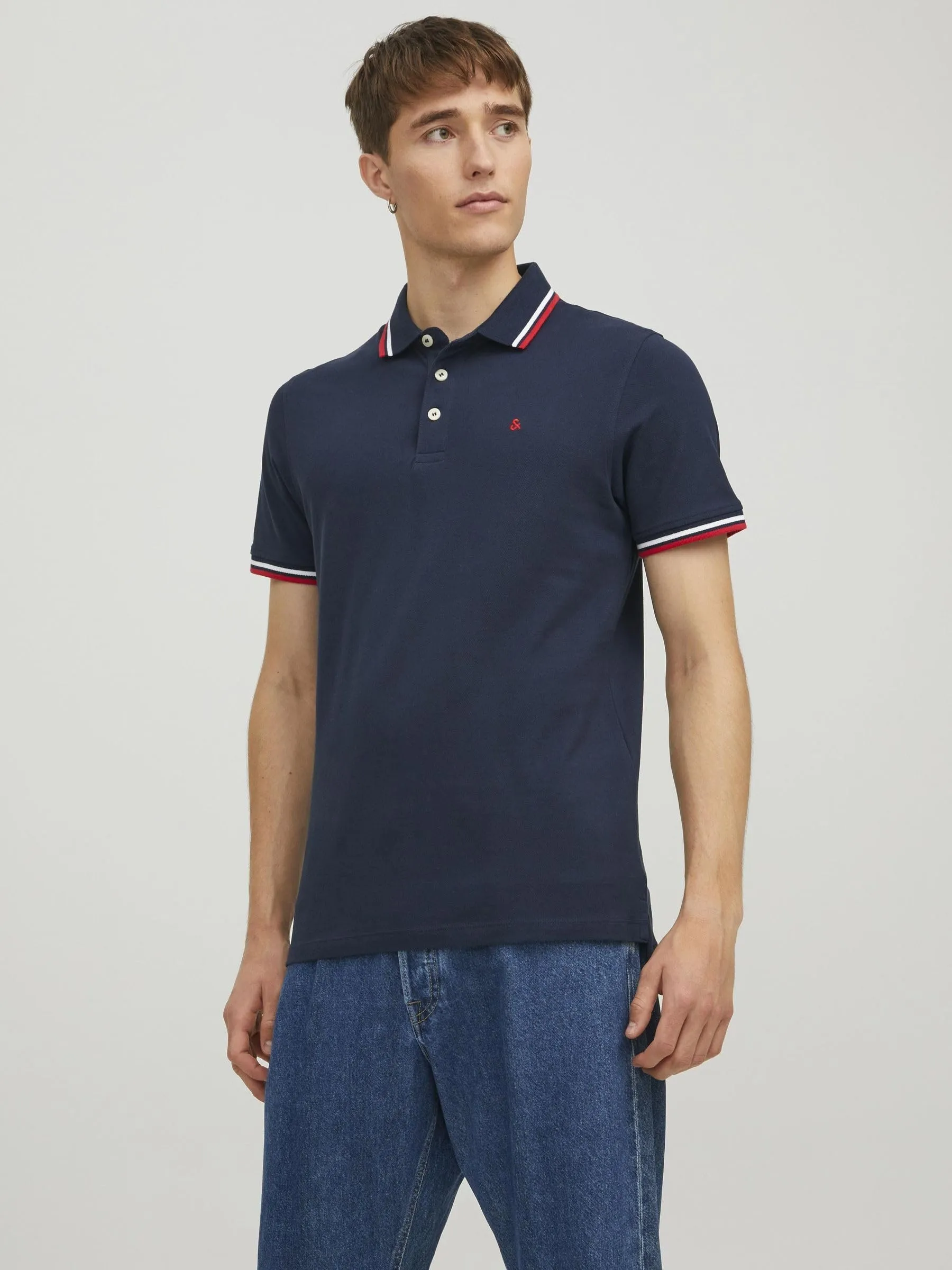 Jack & Jones Classica Polo Shirt - Navy Blazer, Slim Fit, XS - immagine 2