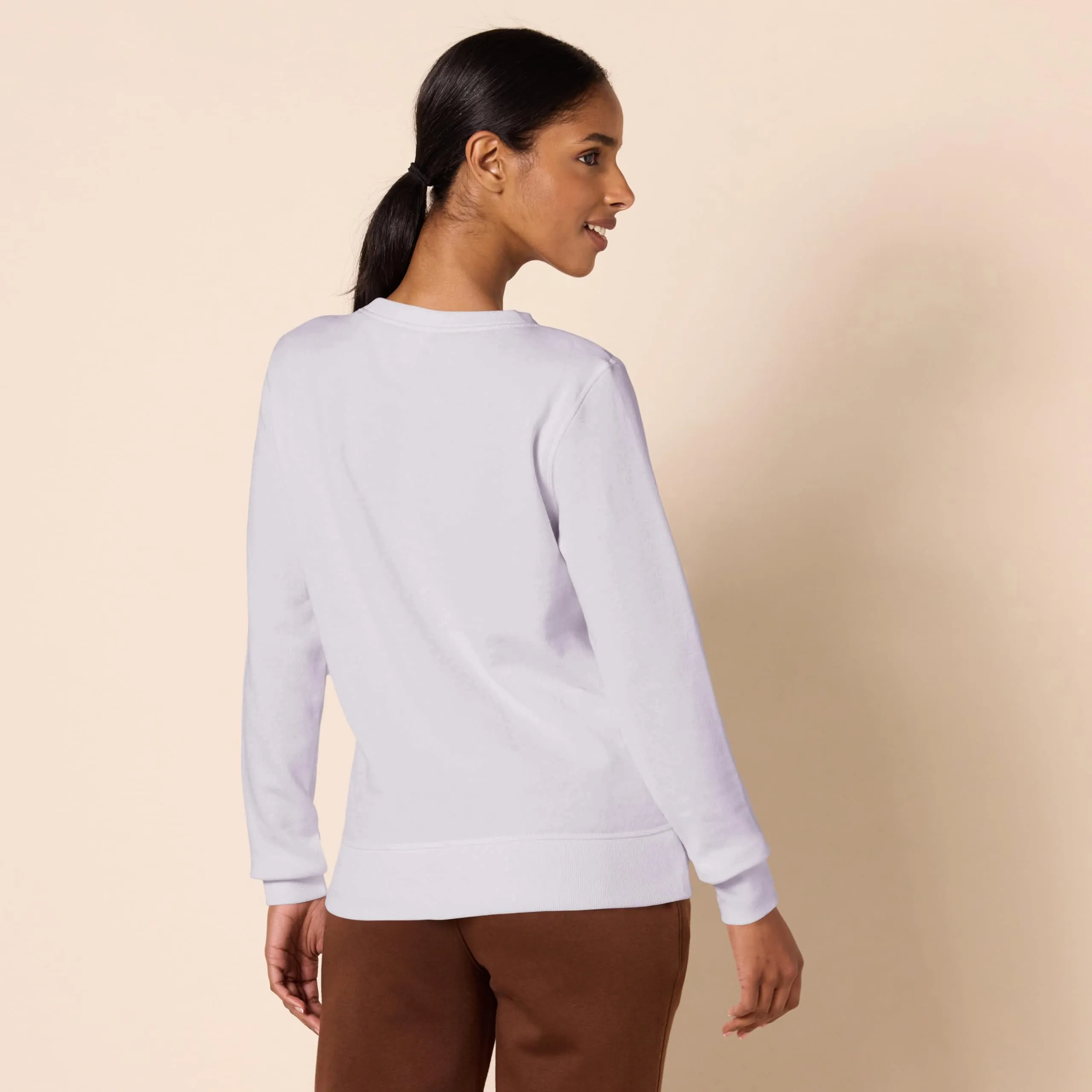 Amazon Essentials Felpa in Pile Girocollo Donna, Lilla, M - immagine 2