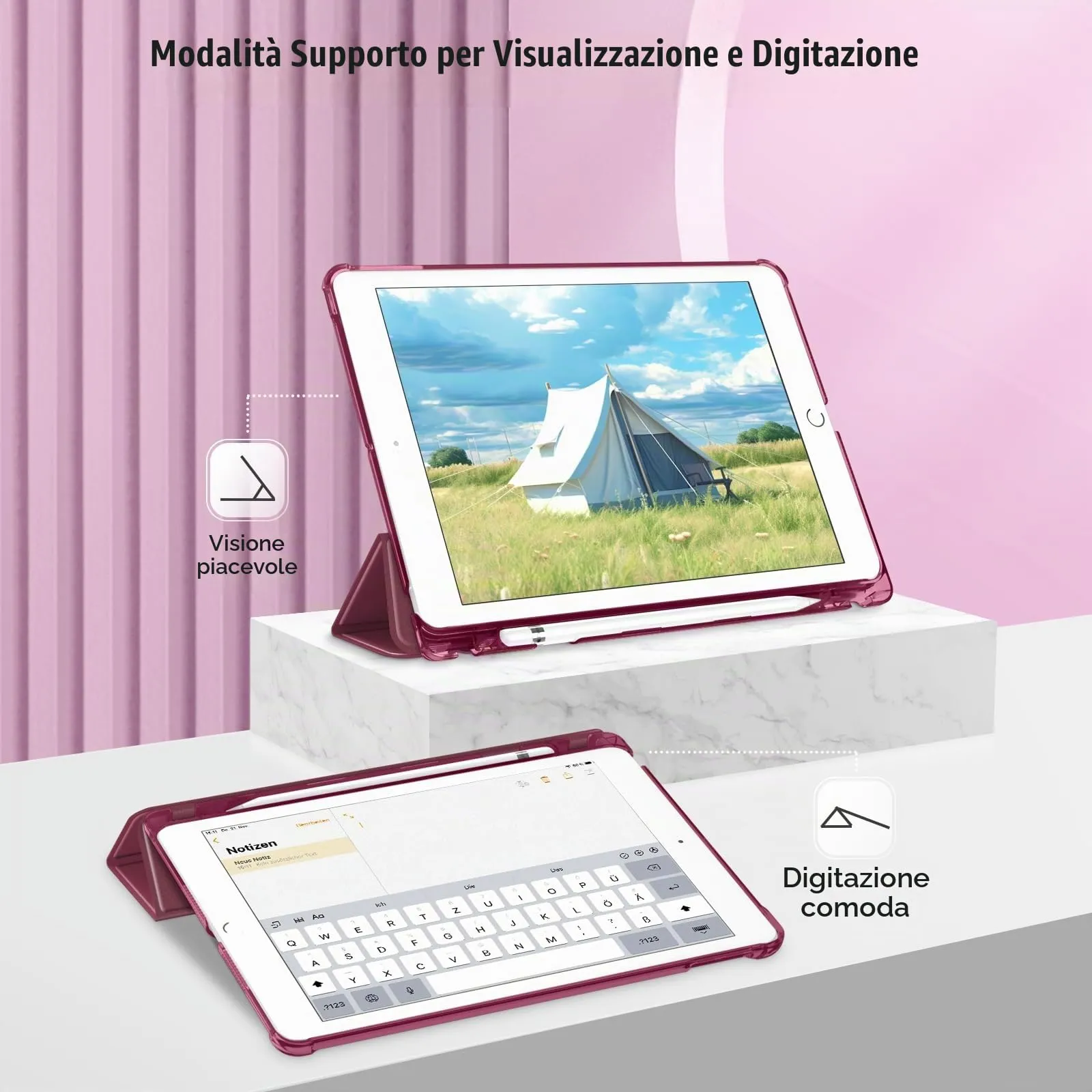 FINTIE Cover per iPad 10,2 Pollici (9a/8a/7a Generazione, 2019-2021) - immagine 3