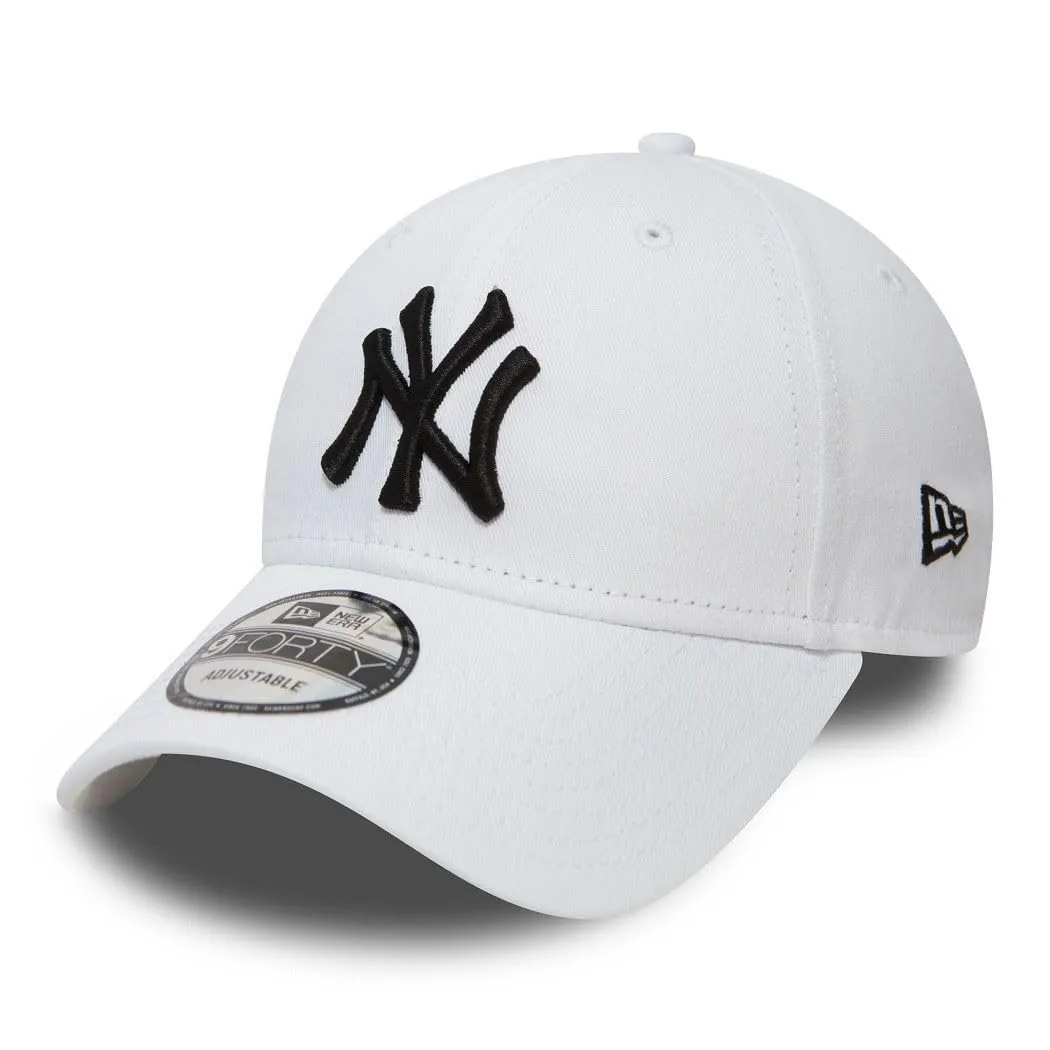 New Era New York Yankees MLB League Essential 9Forty Berretto Regolabile per Bambini - Bianco - immagine 1