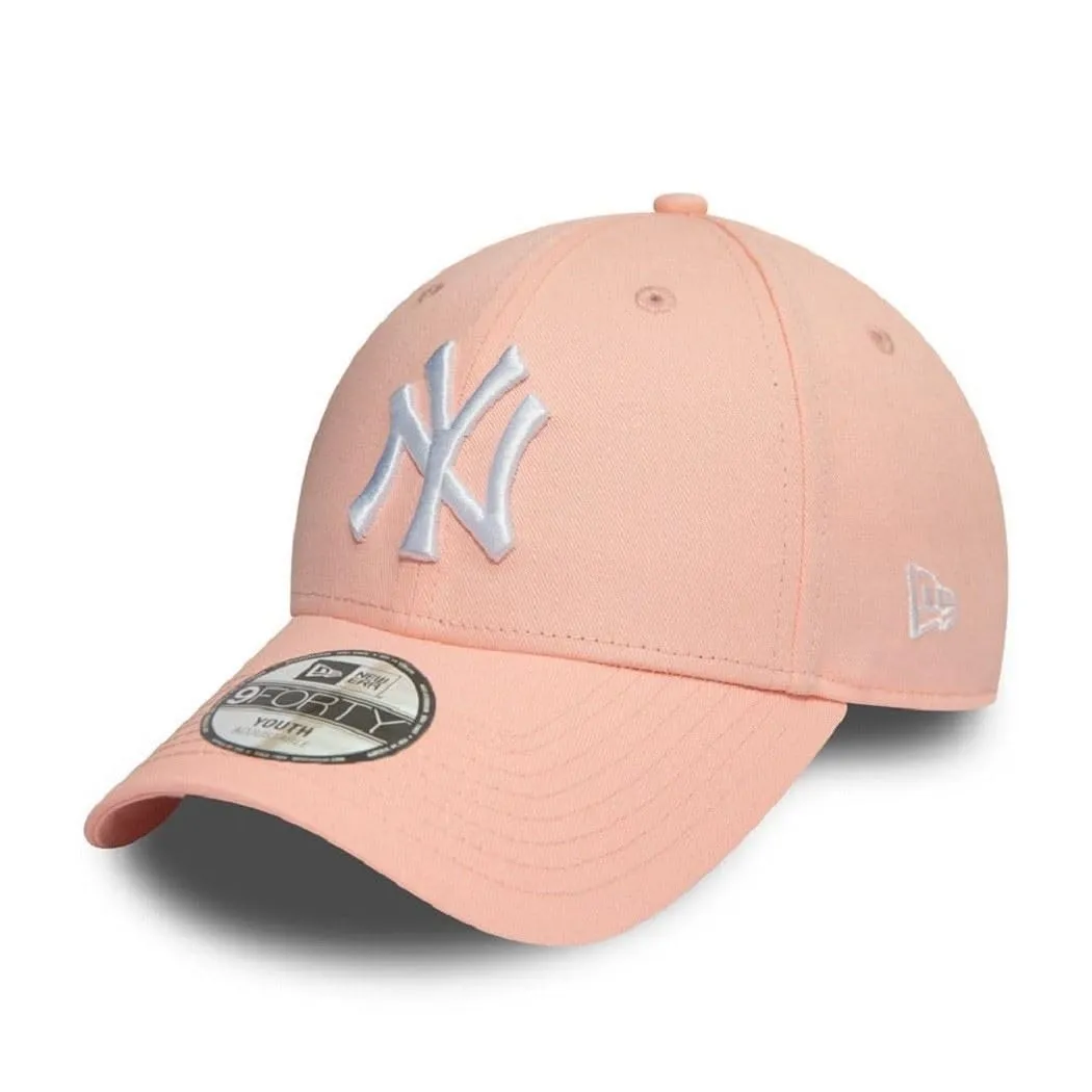 New Era New York Yankees MLB League Essential 9Forty Berretto Regolabile per Bambini - Rosa - immagine 1