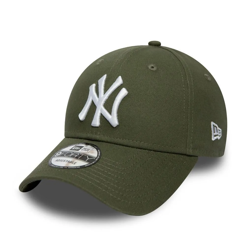 New Era New York Yankees MLB League Essential 9Forty Berretto Regolabile per Bambini - Verde Oliva - immagine 1
