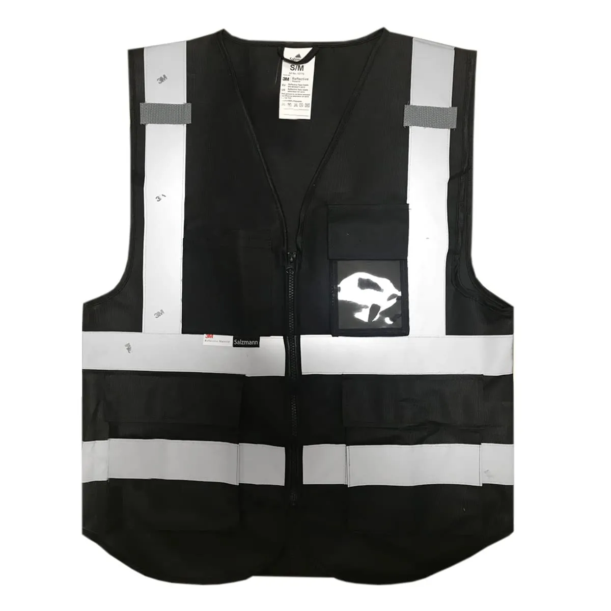 Salzmann Gilet ad Alta Visibilità Riflettente - XS - Nero - immagine 1