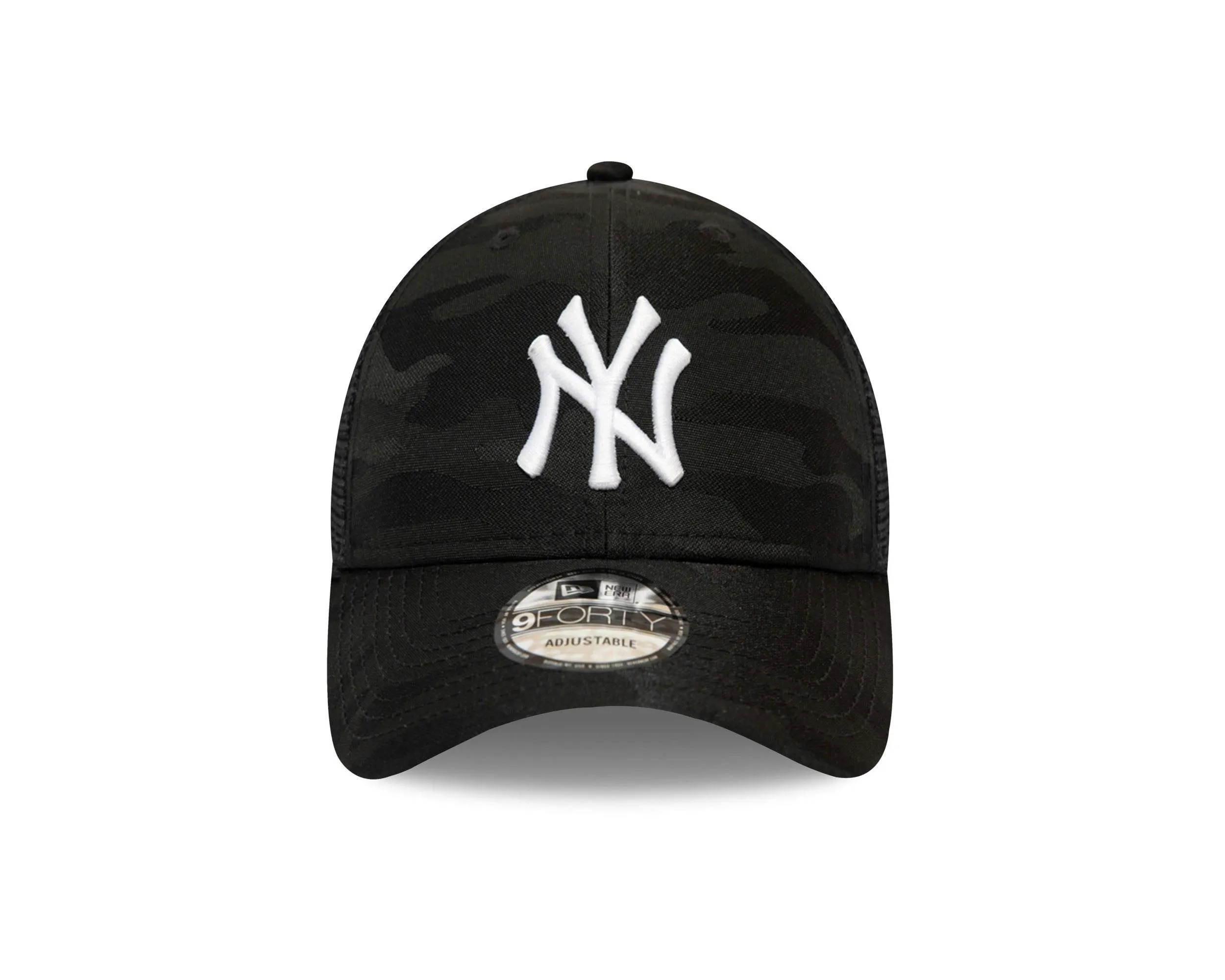New Era York Yankees MLB 9FORTY Adjustable Mesh Cap - Black - One Size - immagine 2