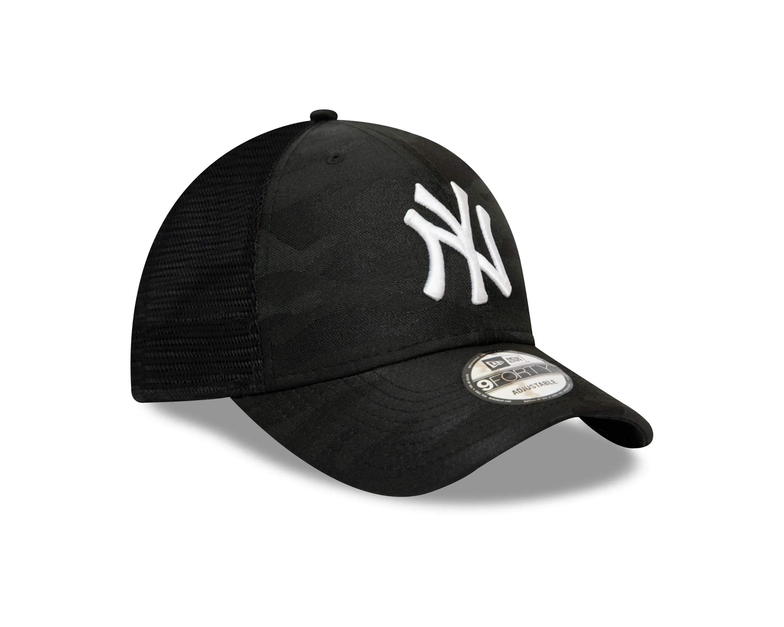 New Era York Yankees MLB 9FORTY Adjustable Mesh Cap - Black - One Size - immagine 3