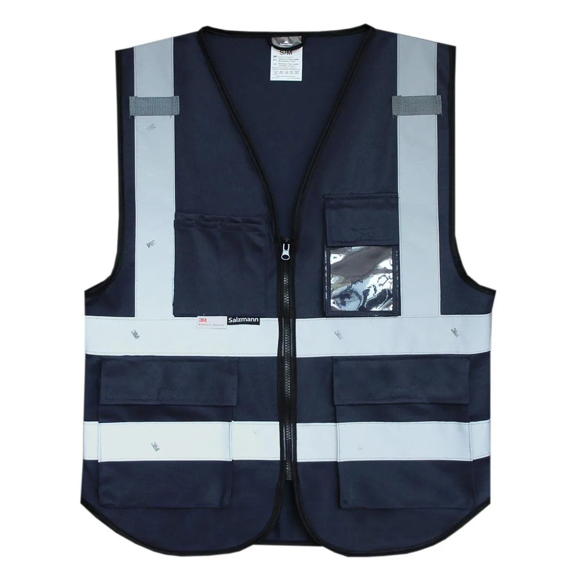 Salzmann Gilet ad alta visibilità riflettente, Blu Navy, XS - immagine 1