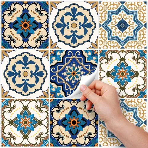 RE-COVERTILES Adesivi Piastrelle in PVC Animalier 12 Pz 15x15 cm PS00029 - immagine 3