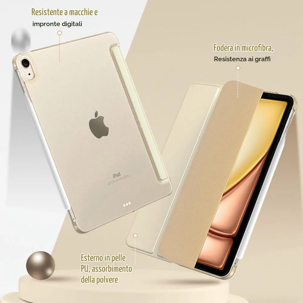 TiMOVO Cover per iPad Air 11" M4/M3/M2, Air 5a/4a Gen 10.9" - Champagne Oro - immagine 4