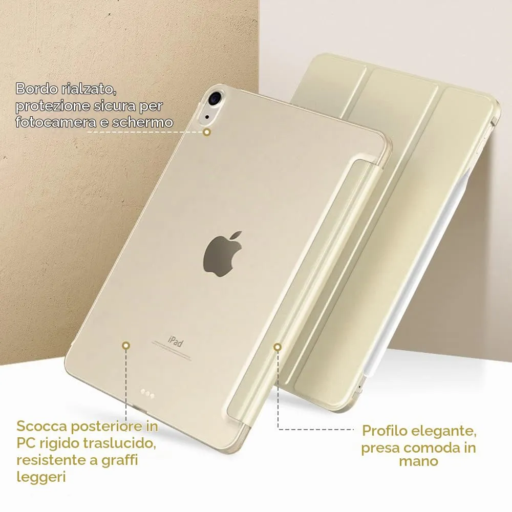 TiMOVO Cover per iPad Air 11" M4/M3/M2, Air 5a/4a Gen 10.9" - Champagne Oro - immagine 9