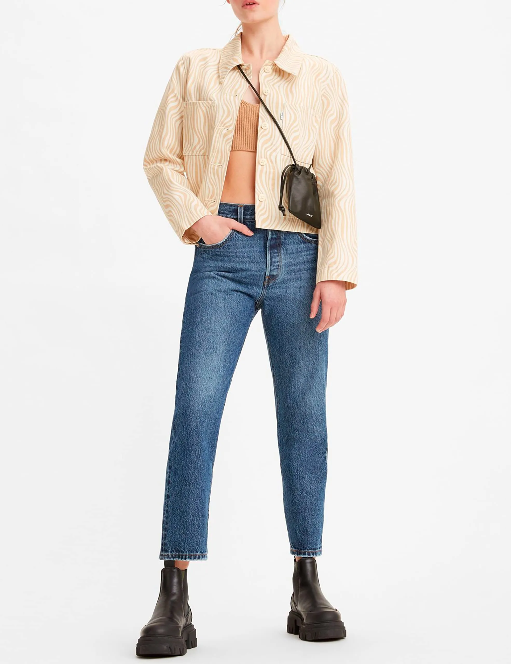 Levi's 501 Crop Jeans Donna, Orinda Troy Horse, 25W / 26L - immagine 9