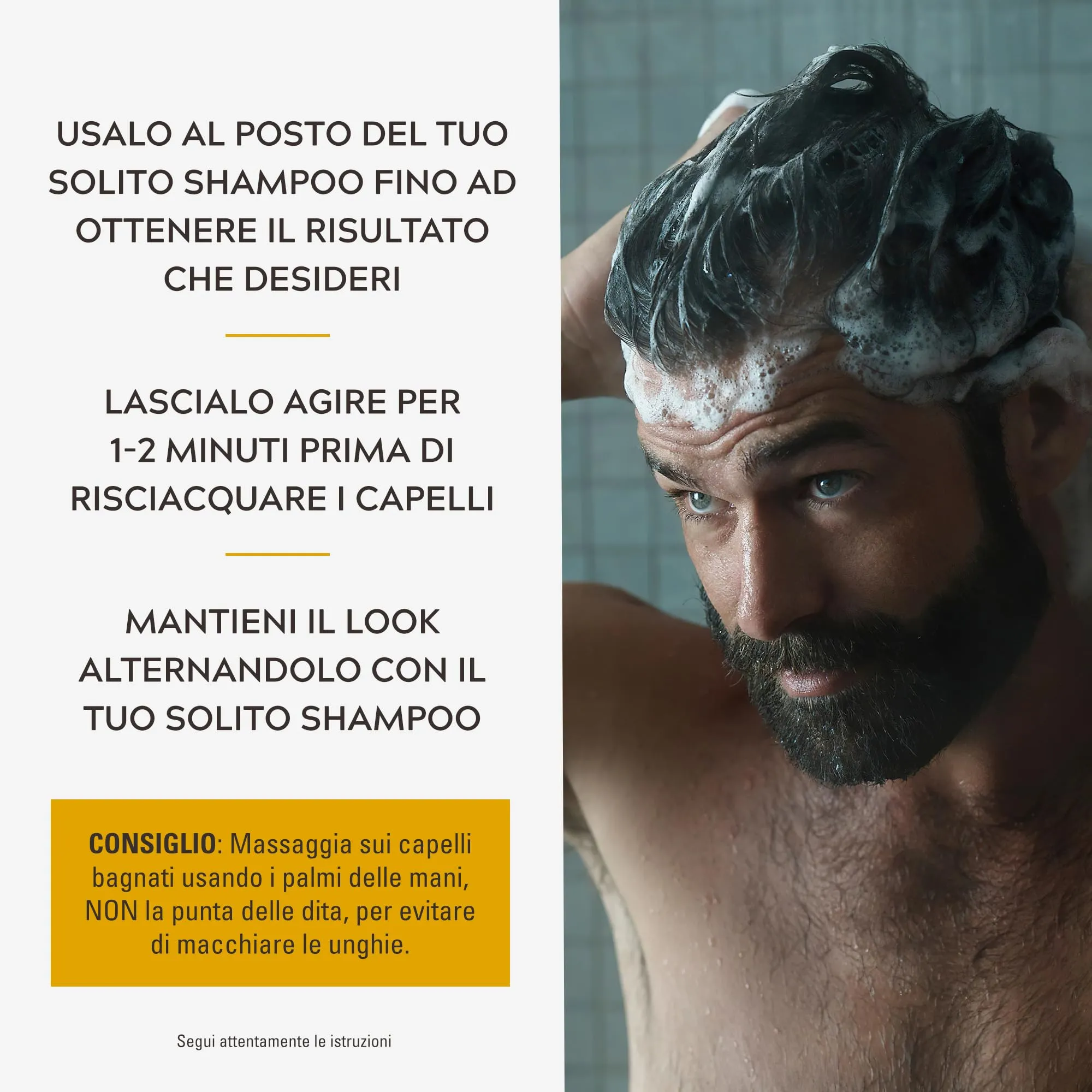 Just For Men Control GX Shampoo Anti-Grigio 2in1 con Balsamo, 118 ml - immagine 4