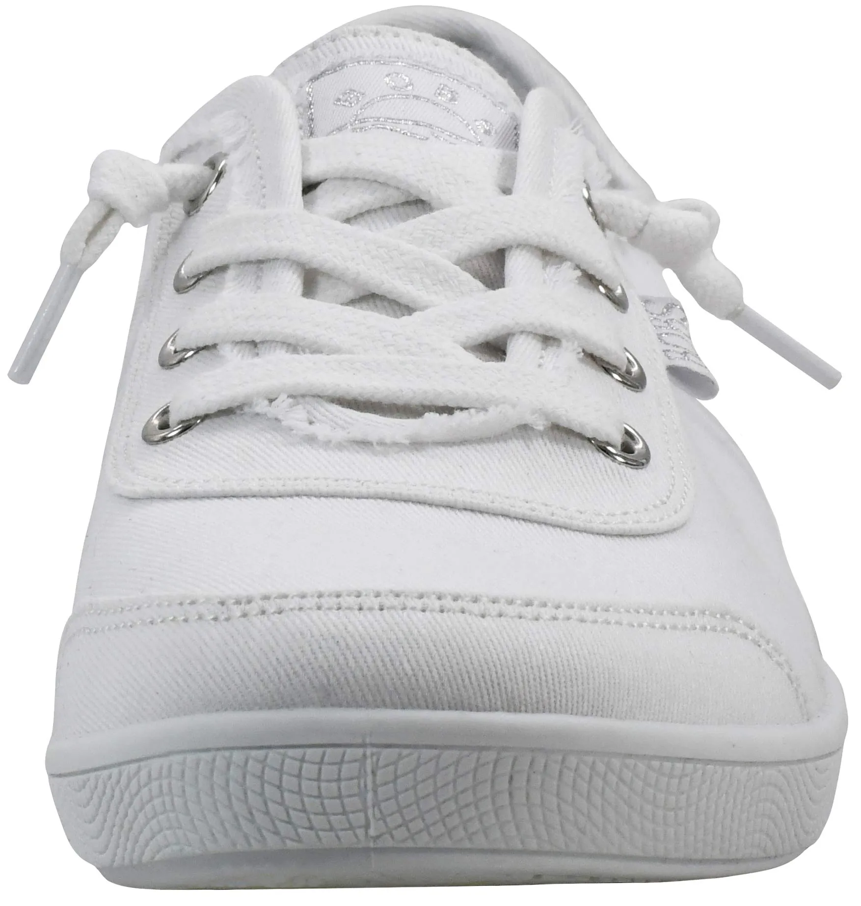 Skechers Bobs B Cute Scarpe da Ginnastica Donna, Bianco Argento, 41 EU Larga - immagine 2
