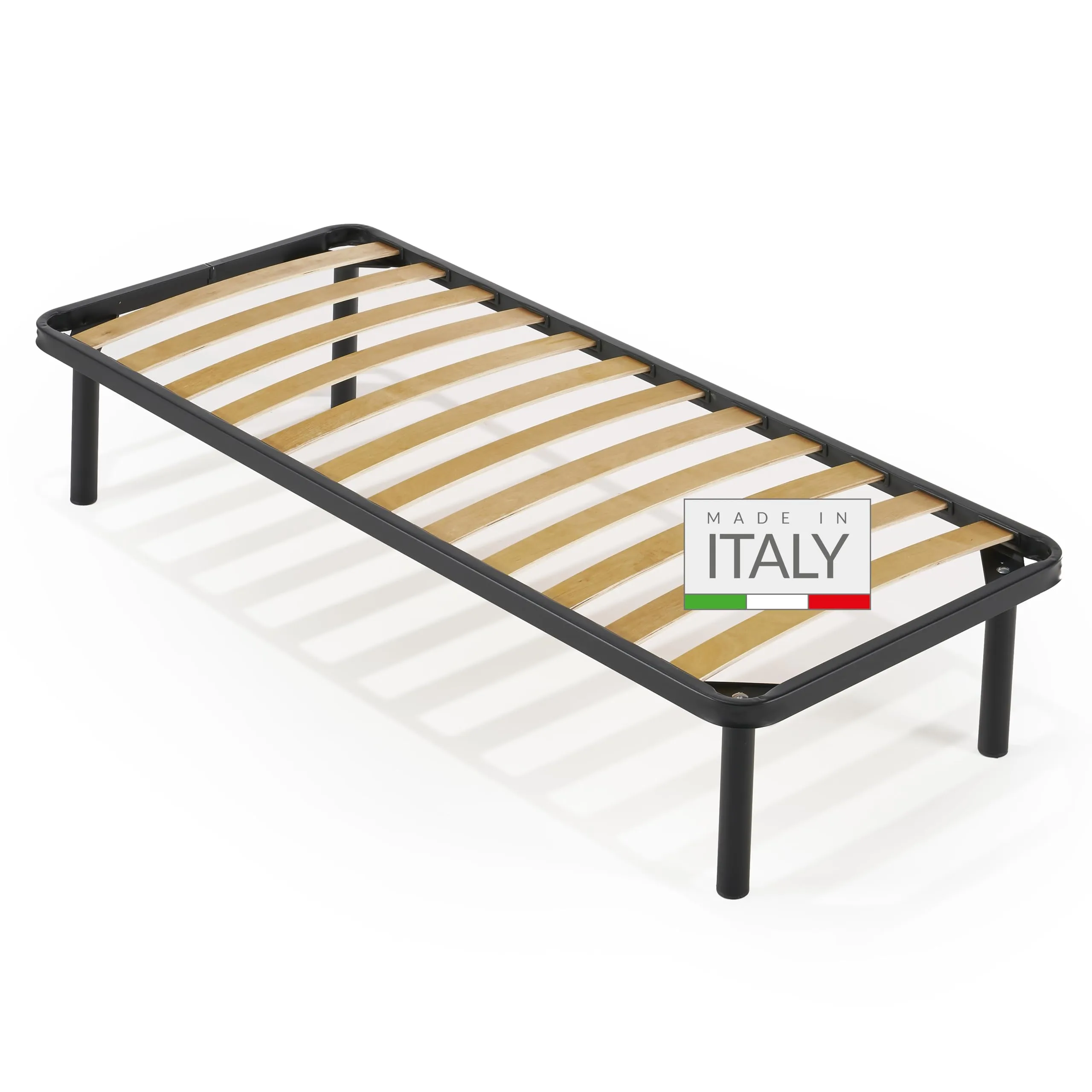 NUVOLA Atena - Rete Letto Singolo 90x190 Ortopedica con Doghe in Legno e Struttura in Ferro - immagine 1