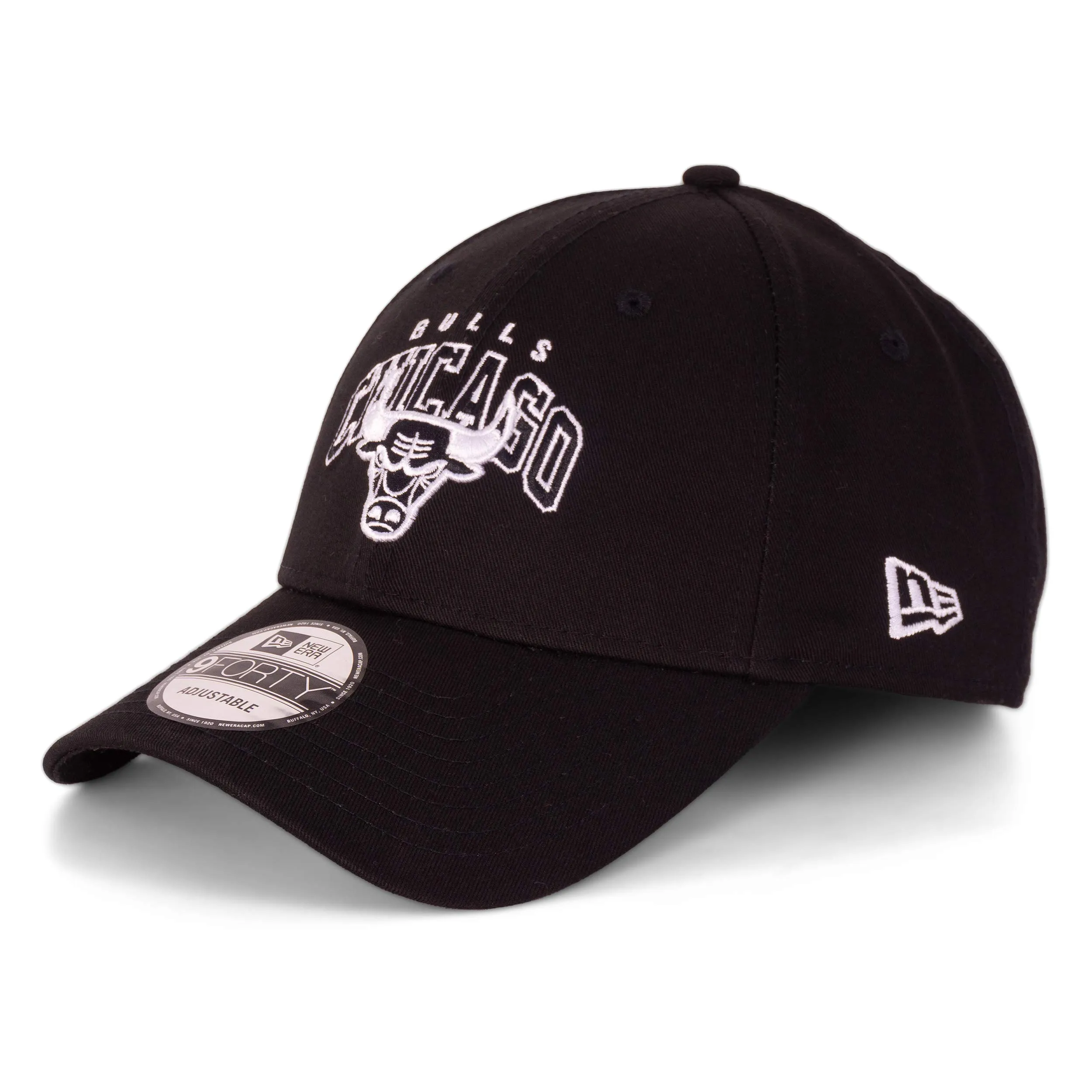 New Era 9Forty Chicago Bulls Berretto da baseball Nero Bianco Taglia unica - immagine 2